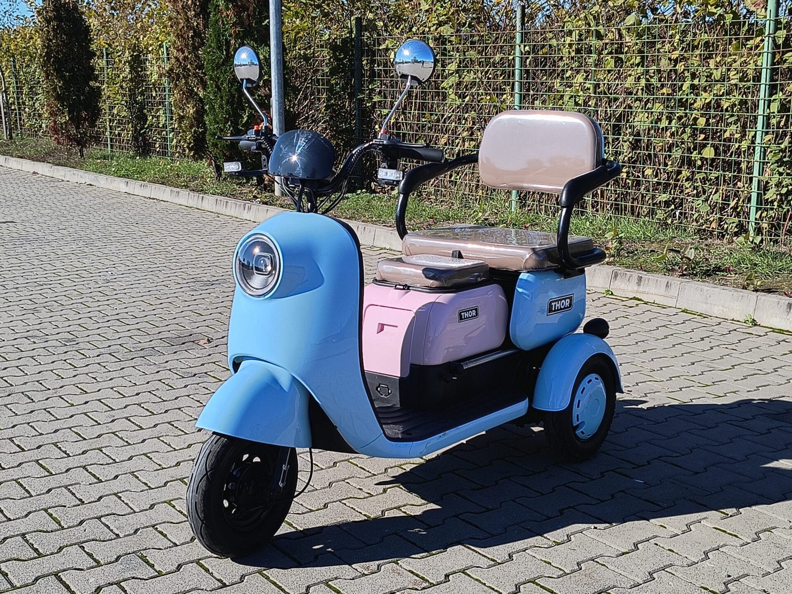 Triciclu electric 1000W Thor SLIDING fara permis 60V20Ah 25km/h TRANSPORT GRATUIT - imagine 22