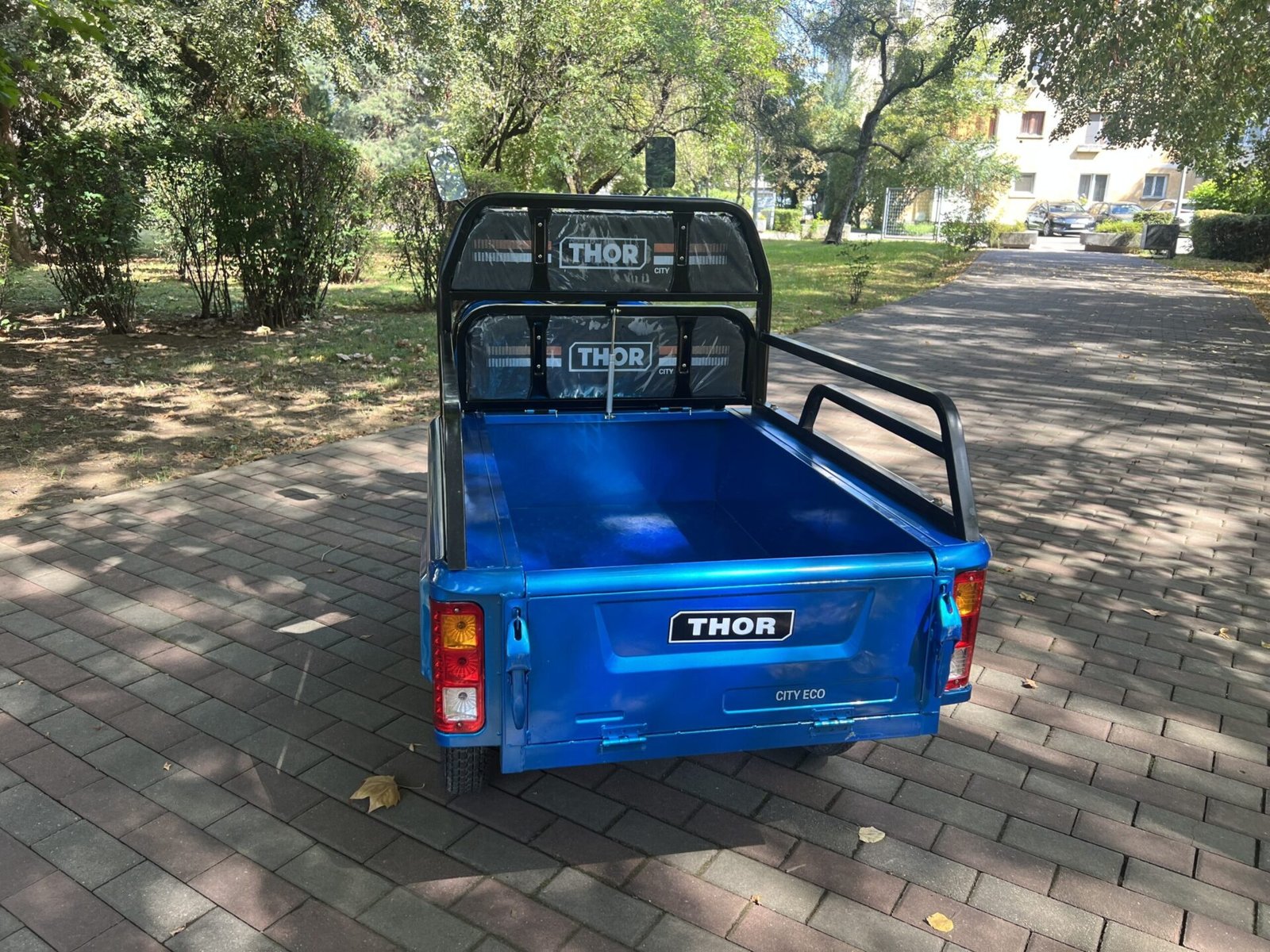 Triciclu electric 650W Thor CITY ECO blue sky fara permis 48V20Ah 25km/h TRANSPORT GRATUIT - imagine 9