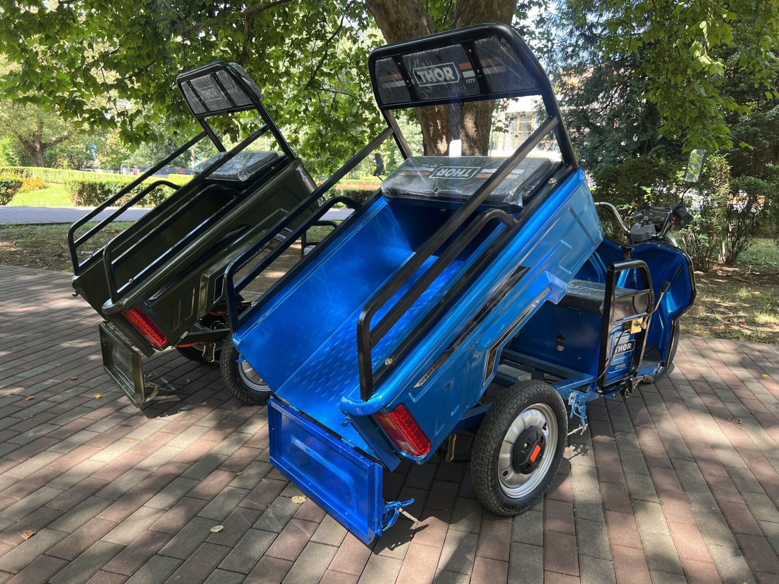 Triciclu electric 650W Thor CITY ECO blue sky fara permis 48V20Ah 25km/h TRANSPORT GRATUIT - imagine 19