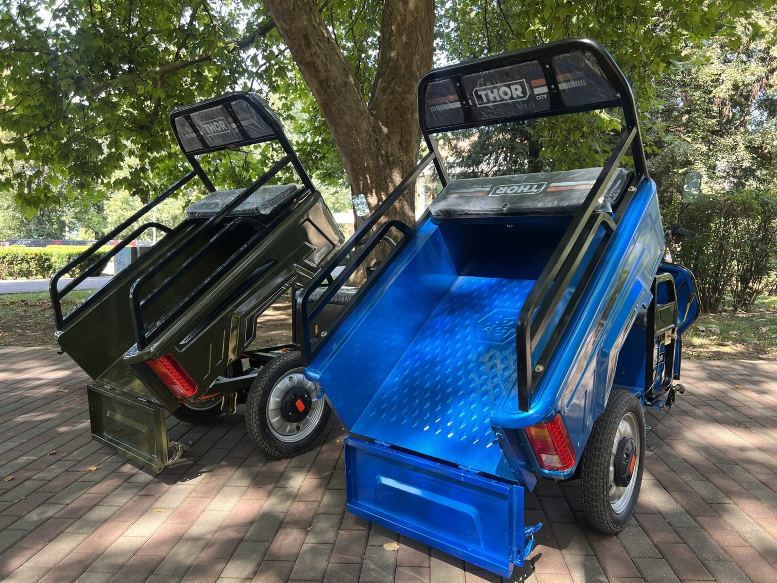 Triciclu electric 650W Thor CITY ECO blue sky fara permis 48V20Ah 25km/h TRANSPORT GRATUIT - imagine 20