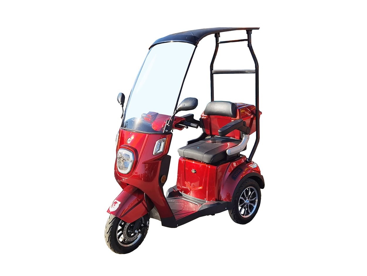 Triciclu electric 800W Thor ECO ZONE visiniu fara permis 60V20Ah 25km/h TRANSPORT GRATUIT