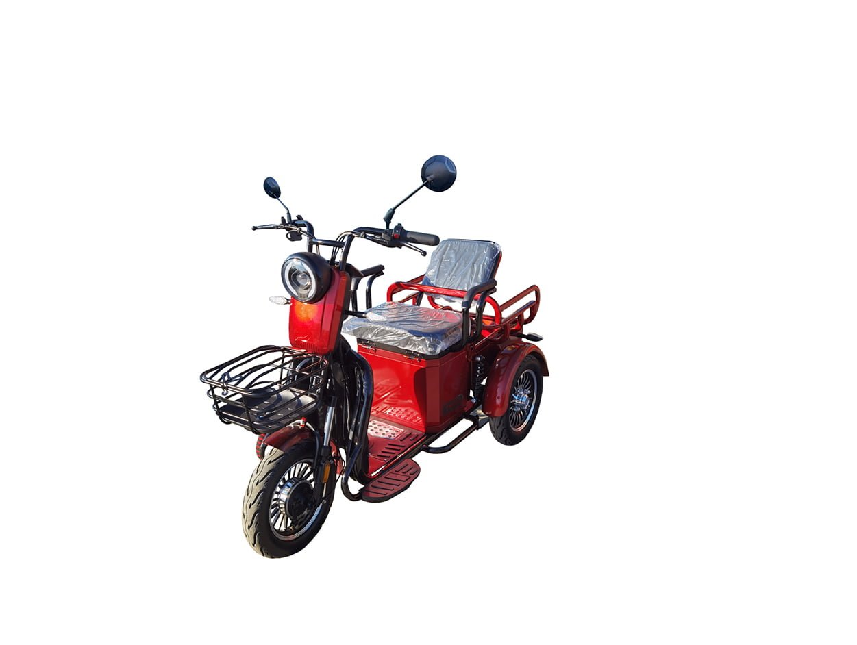 Triciclu electric 500W Thor NEO visiniu fara permis 48V20Ah 25km/h TRANSPORT GRATUIT