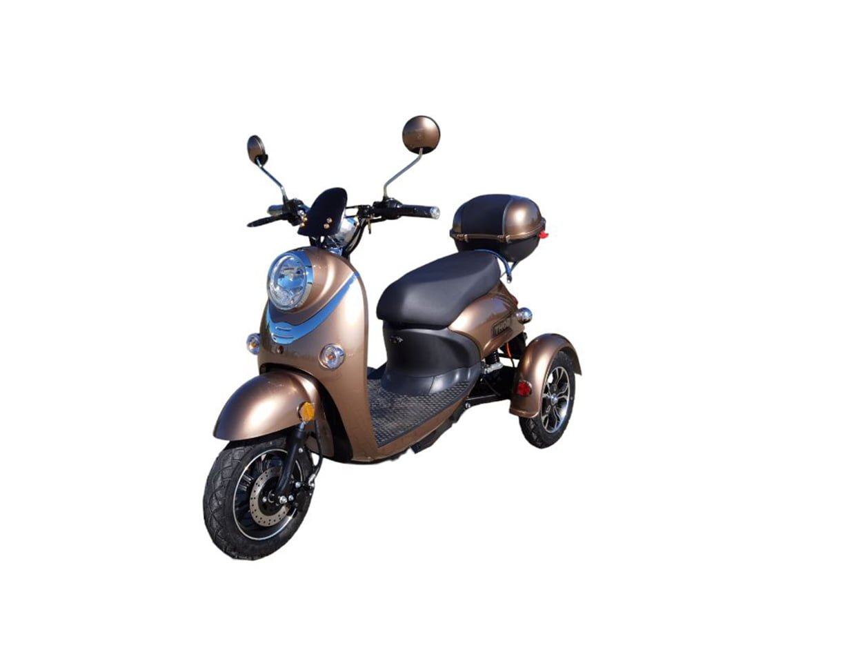 Triciclu electric 800W Thor Spyder maro fara permis 60V20Ah 25km/h TRANSPORT GRATUIT