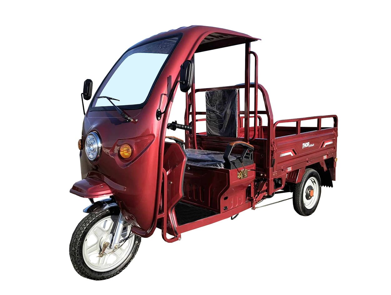 Triciclu electric 1200W Thor STAR Plus visiniu fara permis 60V45Ah 25km/h cu CIV inclus TRANSPORT GRATUIT