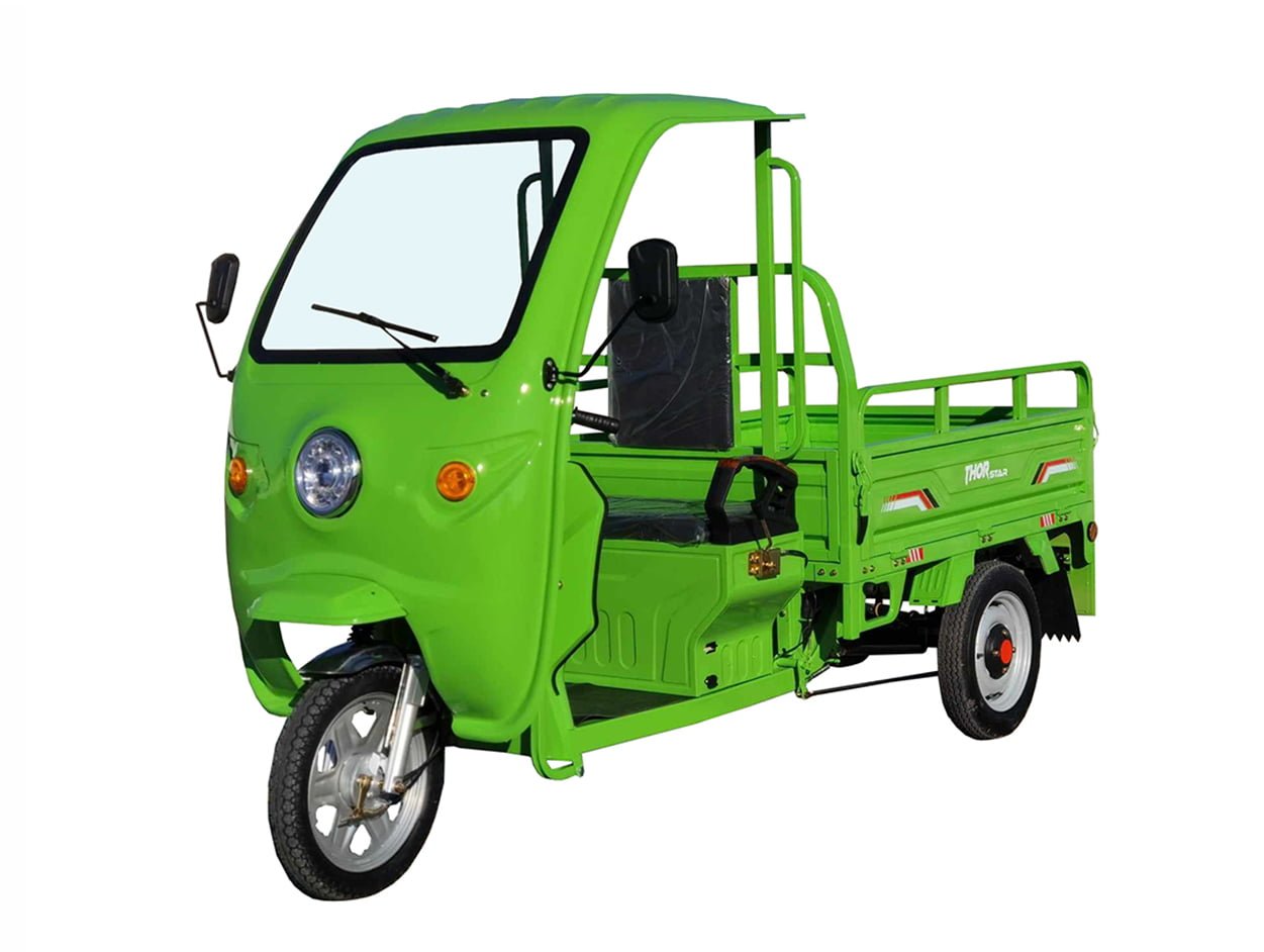 Triciclu electric 1200W Thor STAR Plus verde fara permis 60V45Ah 25km/h cu CIV inclus TRANSPORT GRATUIT