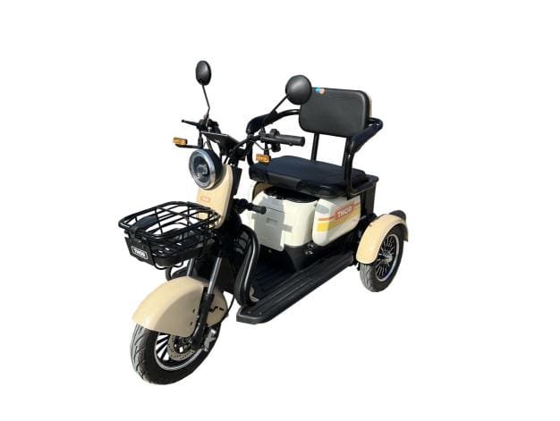 Triciclu electric 1000W Thor SXL PRO bej fara permis 60V20Ah 25km/h TRANSPORT GRATUIT