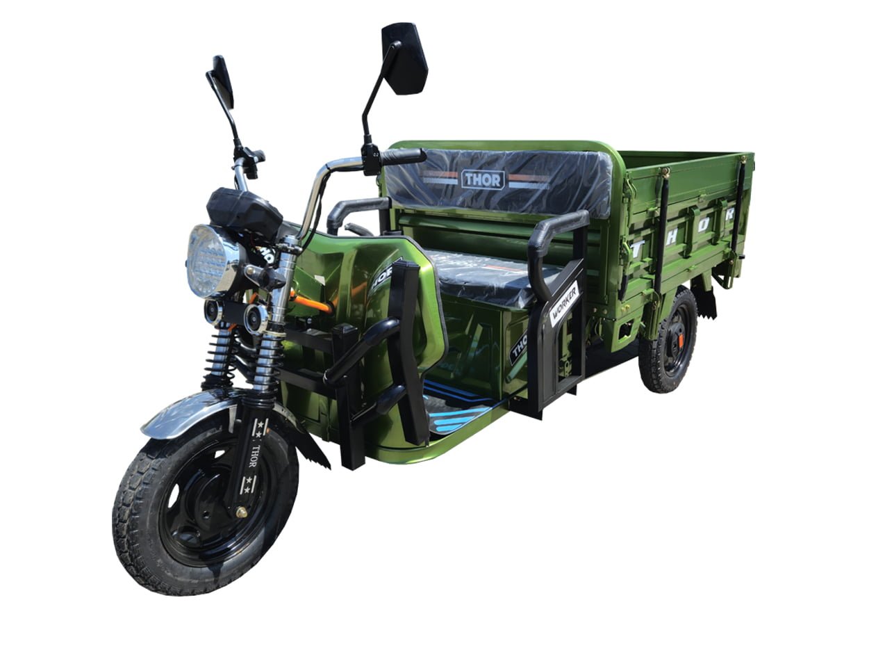 Triciclu electric 1000W Thor WORKER fara permis 60V32Ah 25km/h TRANSPORT GRATUIT