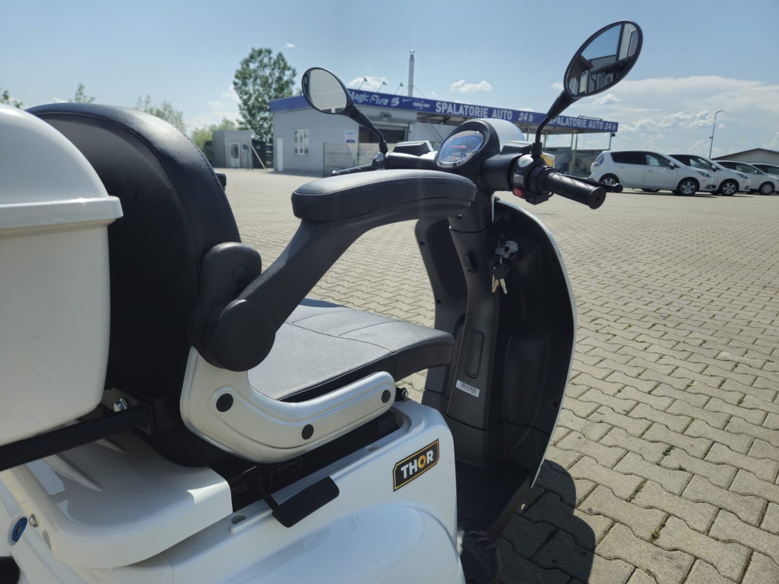 Triciclu electric 800W Thor FLUXX alb fara permis 60V20Ah 25km/h TRANSPORT GRATUIT - imagine 14