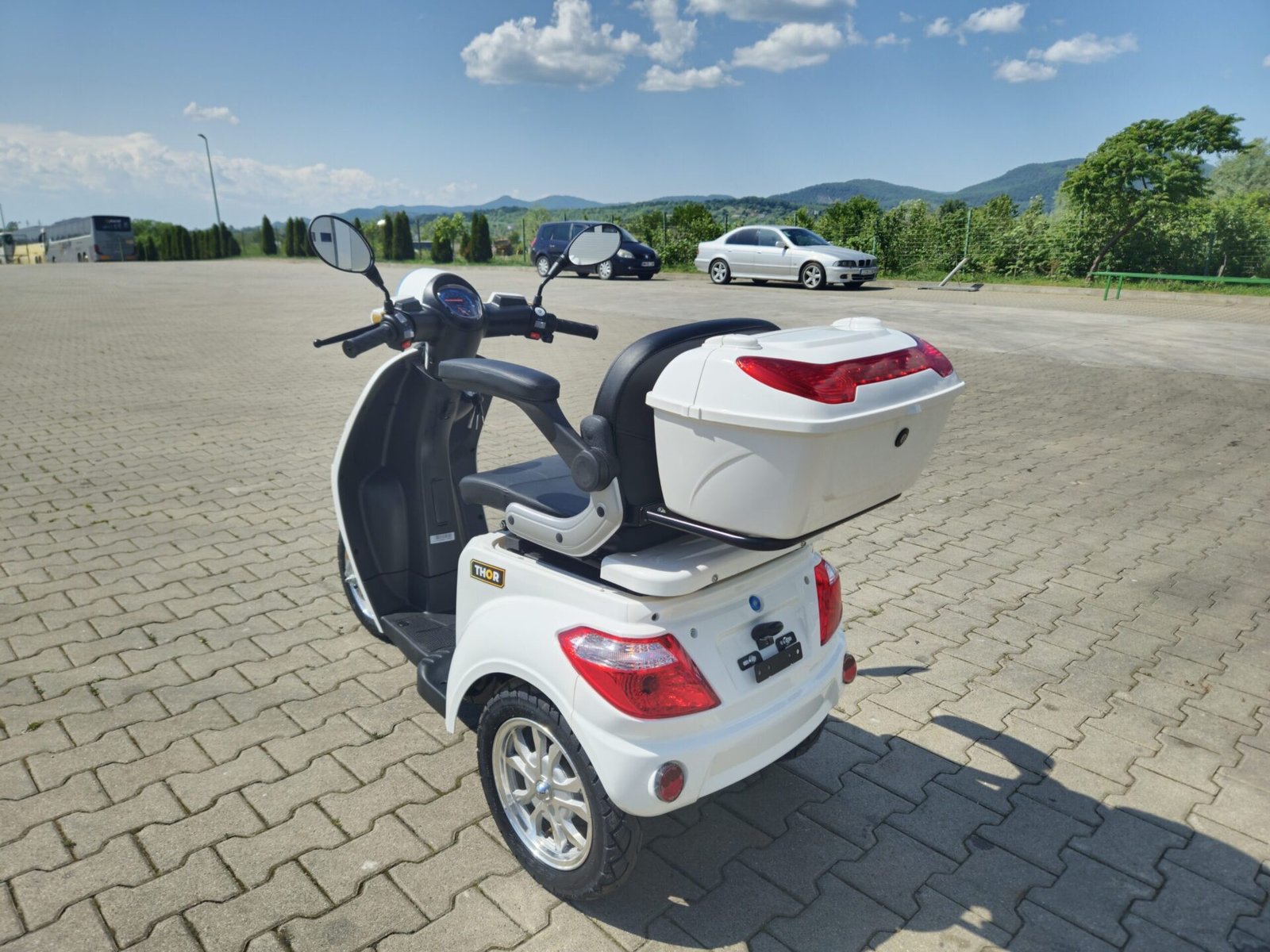 Triciclu electric 800W Thor FLUXX alb fara permis 60V20Ah 25km/h TRANSPORT GRATUIT - imagine 8