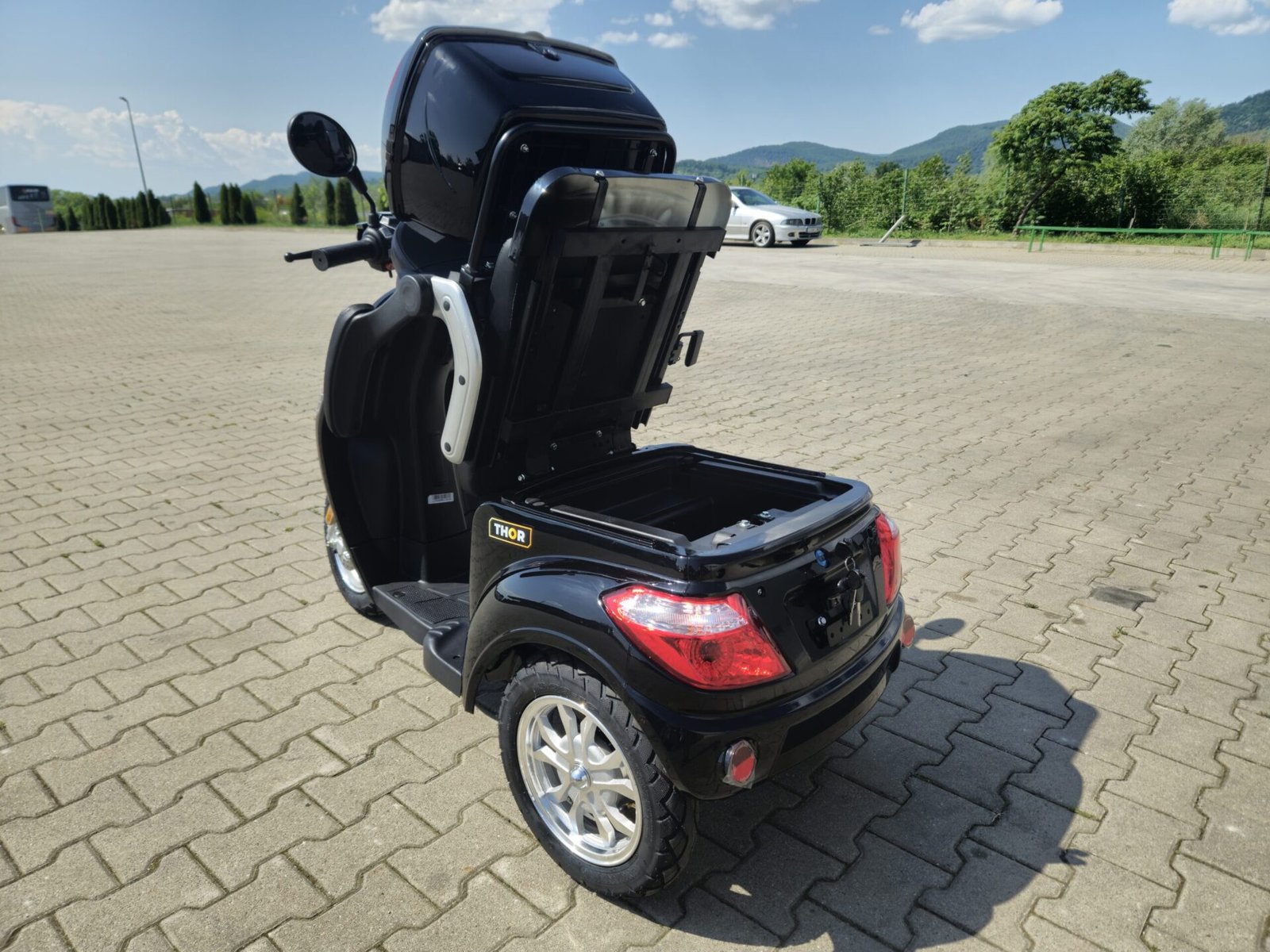 Triciclu electric 800W Thor FLUXX negru fara permis 60V20Ah 25km/h TRANSPORT GRATUIT - imagine 12