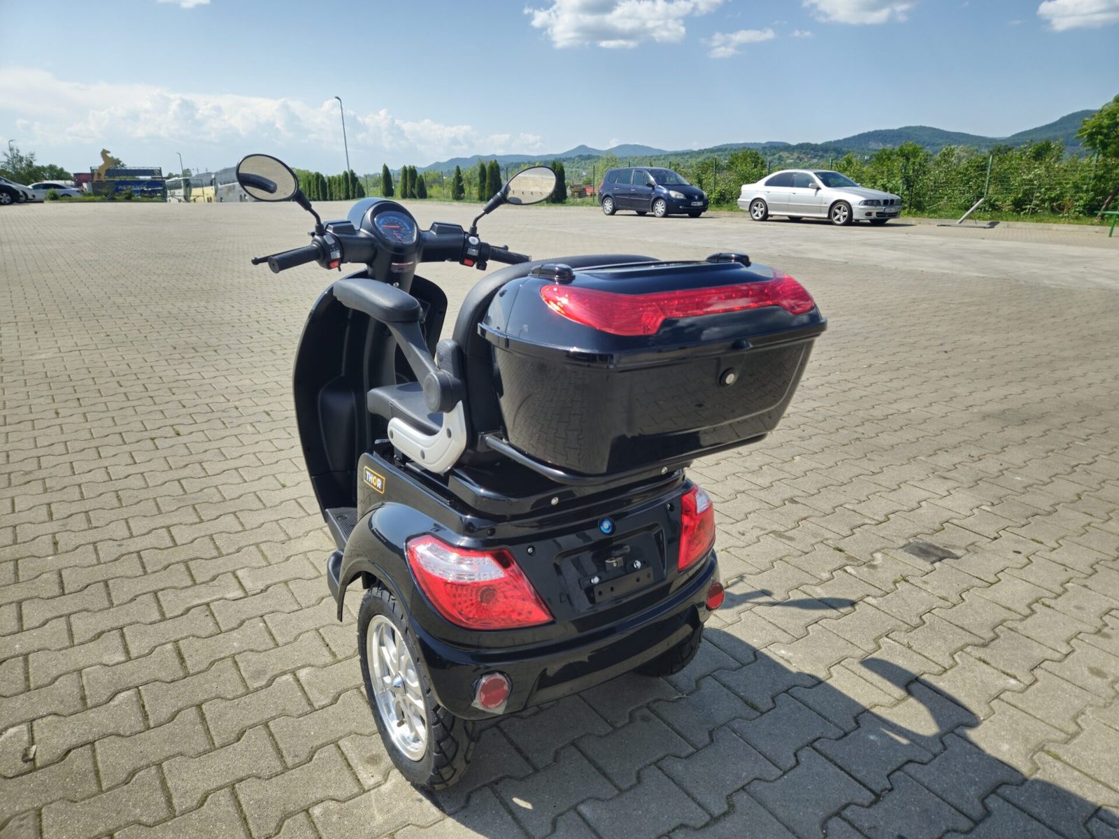 Triciclu electric 800W Thor FLUXX negru fara permis 60V20Ah 25km/h TRANSPORT GRATUIT - imagine 4