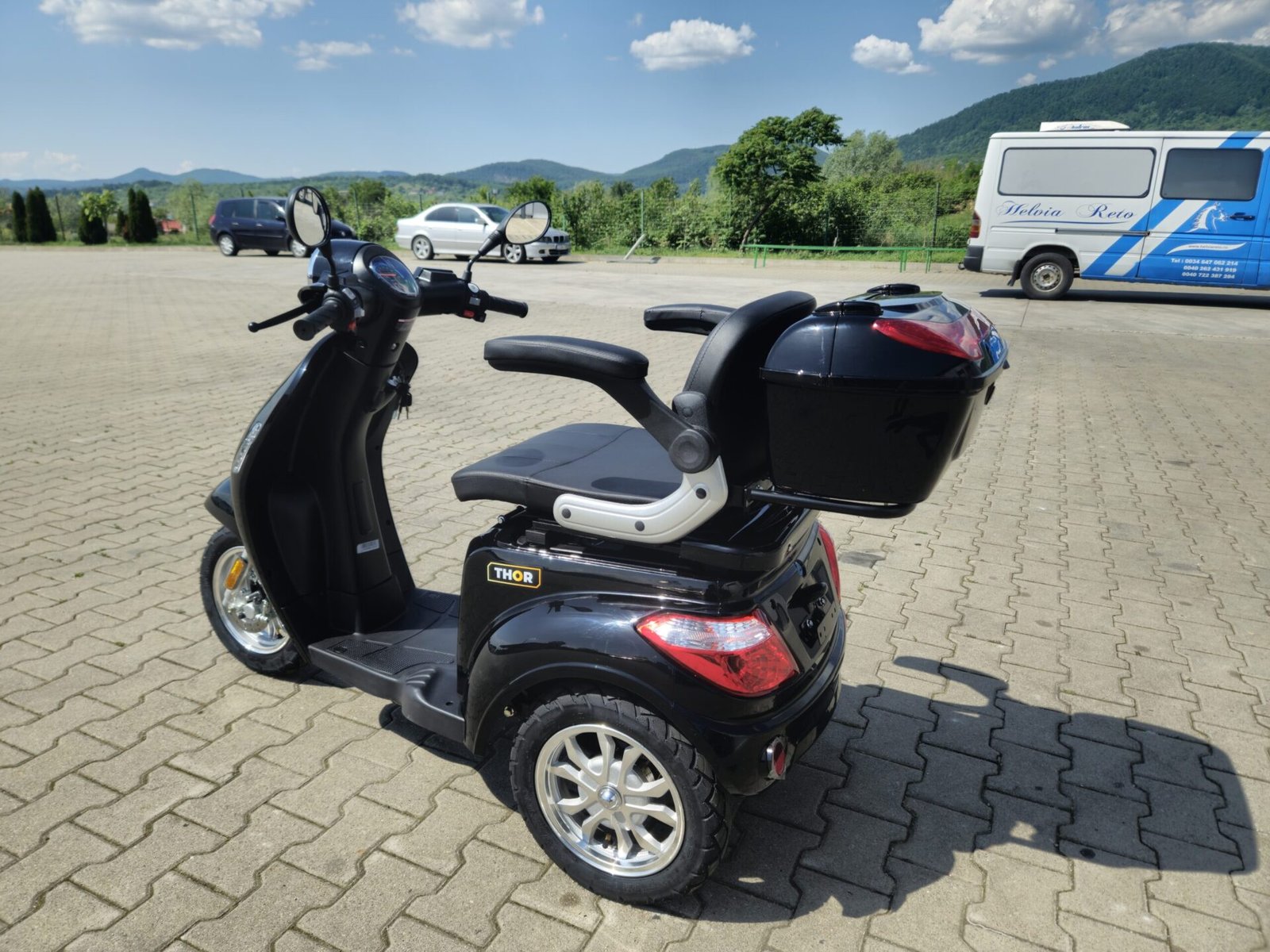 Triciclu electric 800W Thor FLUXX negru fara permis 60V20Ah 25km/h TRANSPORT GRATUIT - imagine 5
