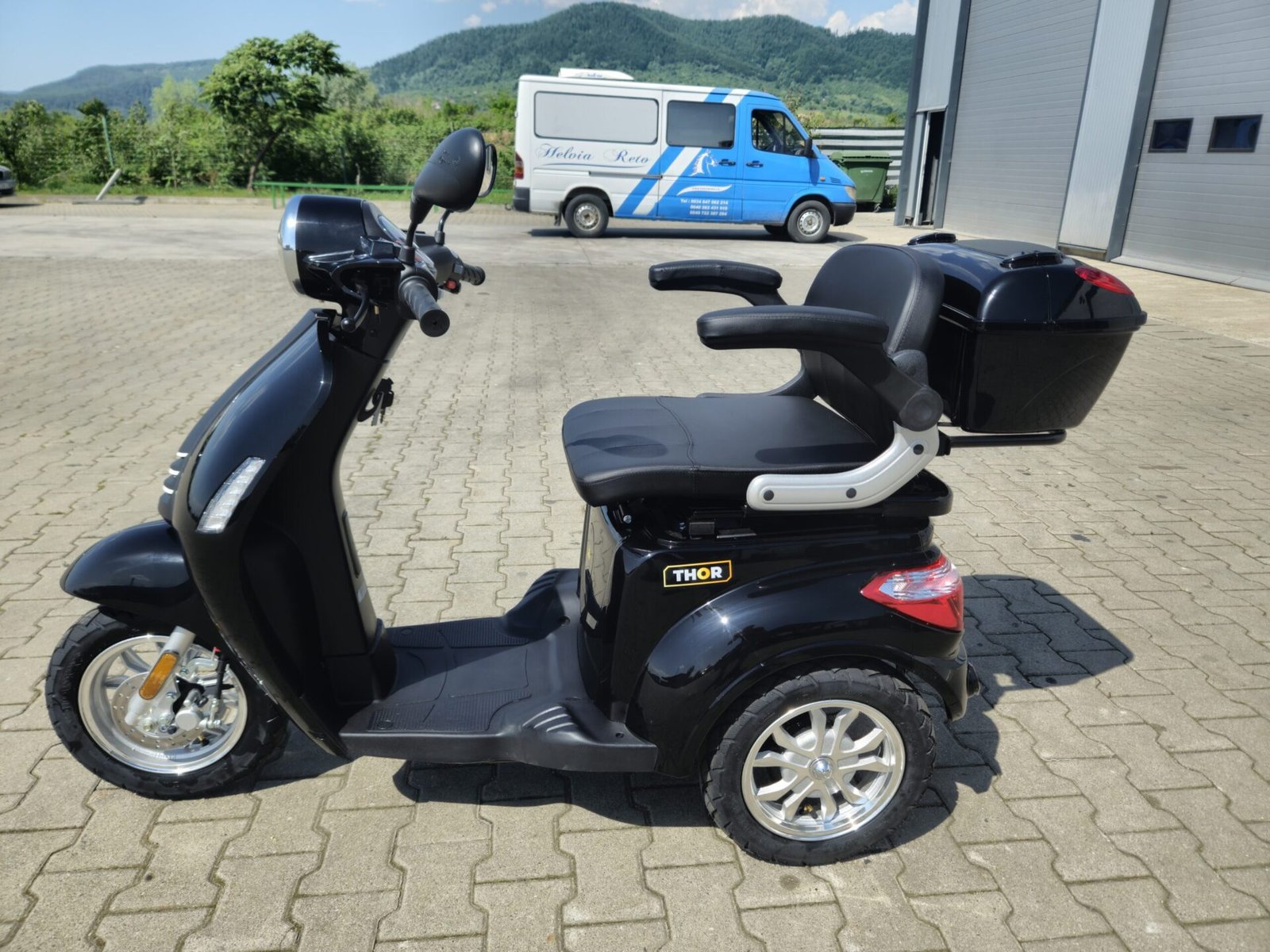 Triciclu electric 800W Thor FLUXX negru fara permis 60V20Ah 25km/h TRANSPORT GRATUIT - imagine 6