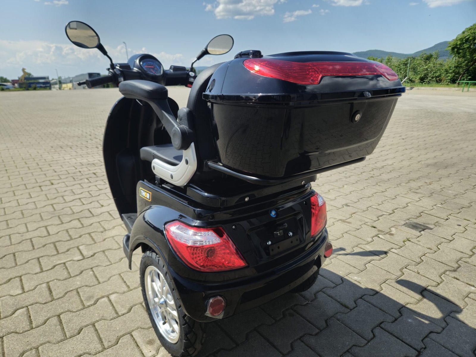 Triciclu electric 800W Thor FLUXX negru fara permis 60V20Ah 25km/h TRANSPORT GRATUIT - imagine 10