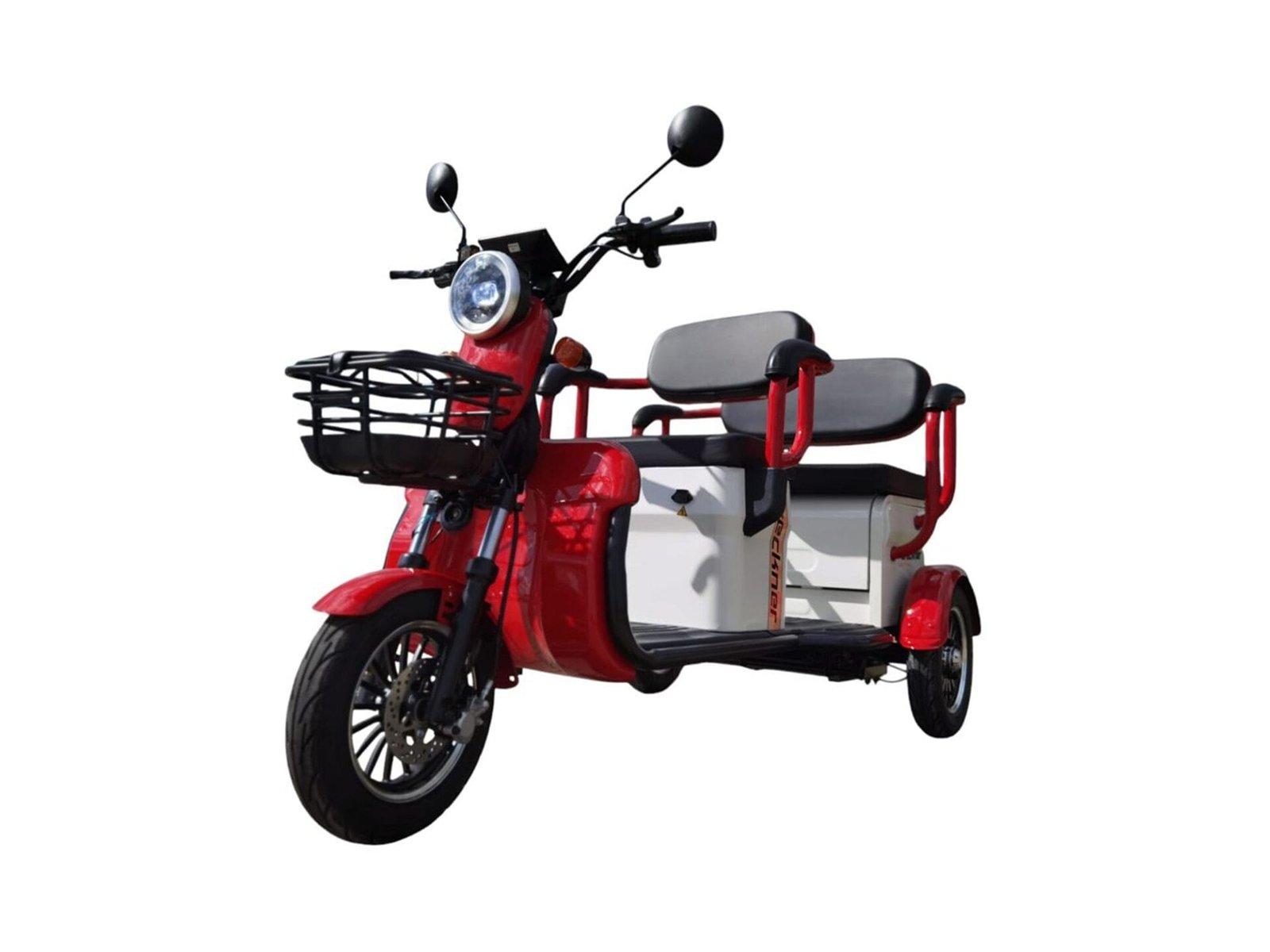 Triciclu electric 1000W Breckner TRAVEL rosu fara permis 60V20Ah 25km/h TRANSPORT GRATUIT