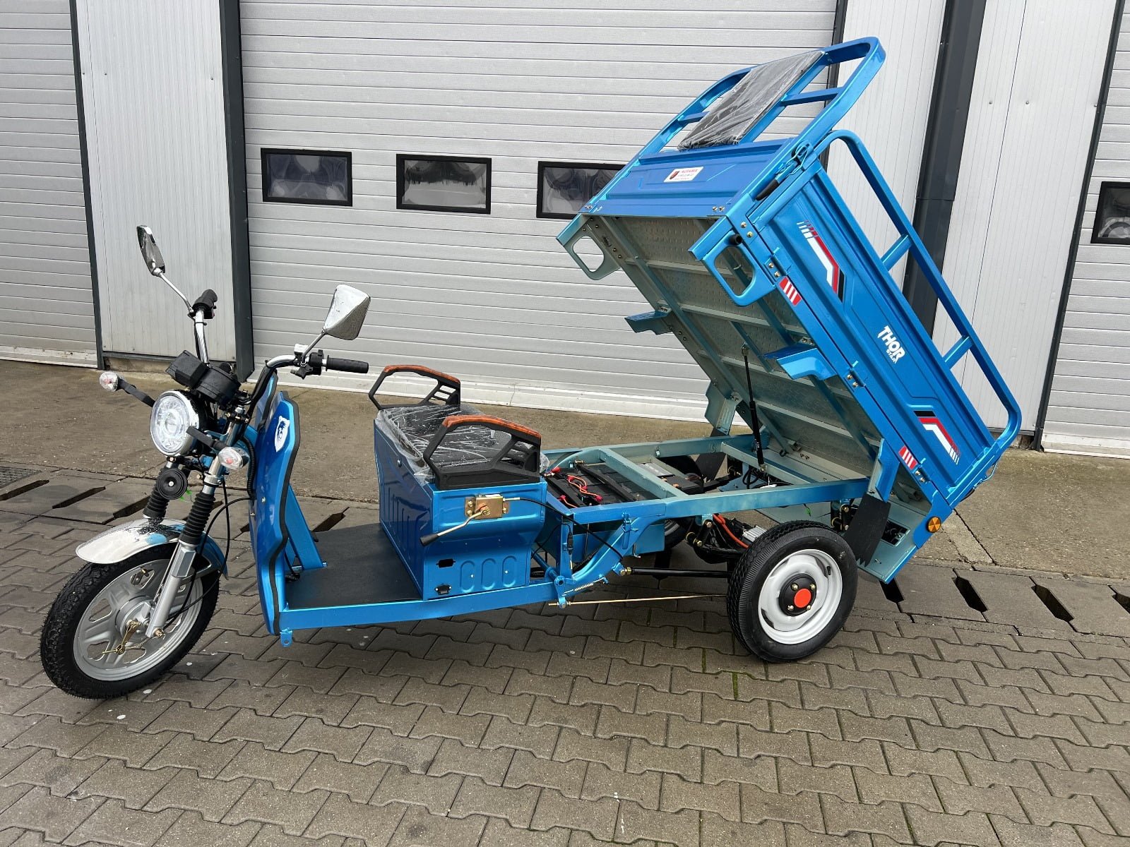 Triciclu electric 1200W Thor STAR albastru fara permis 60V45Ah 25km/h cu CIV inclus TRANSPORT GRATUIT - imagine 2