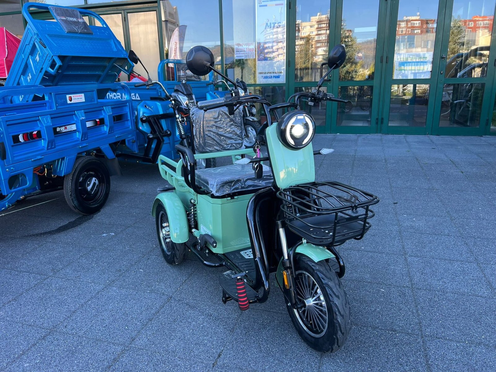 Triciclu electric 500W Thor NEO verde fara permis 48V20Ah 25km/h TRANSPORT GRATUIT - imagine 17