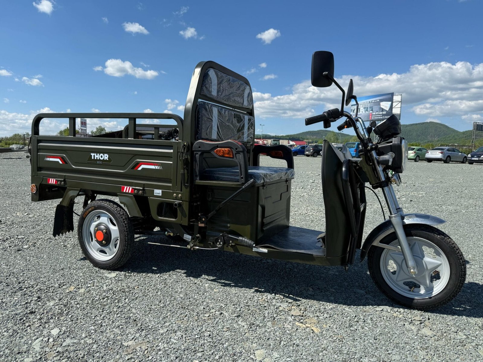 Triciclu electric 500W Thor MINI2 fara permis 48V32Ah 25km/h TRANSPORT GRATUIT - imagine 8