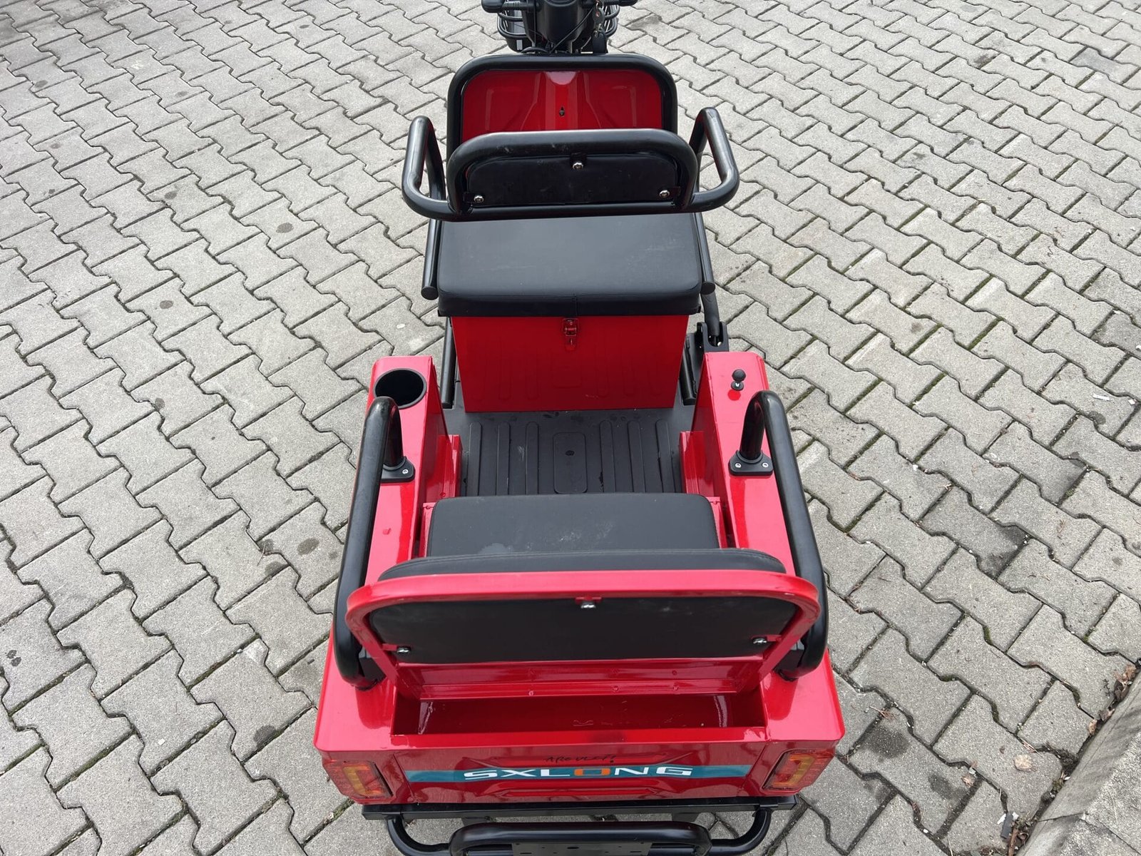 Triciclu electric 600W Thor SX LONG rosu fara permis 48V20Ah 25km/h TRANSPORT GRATUIT - imagine 2