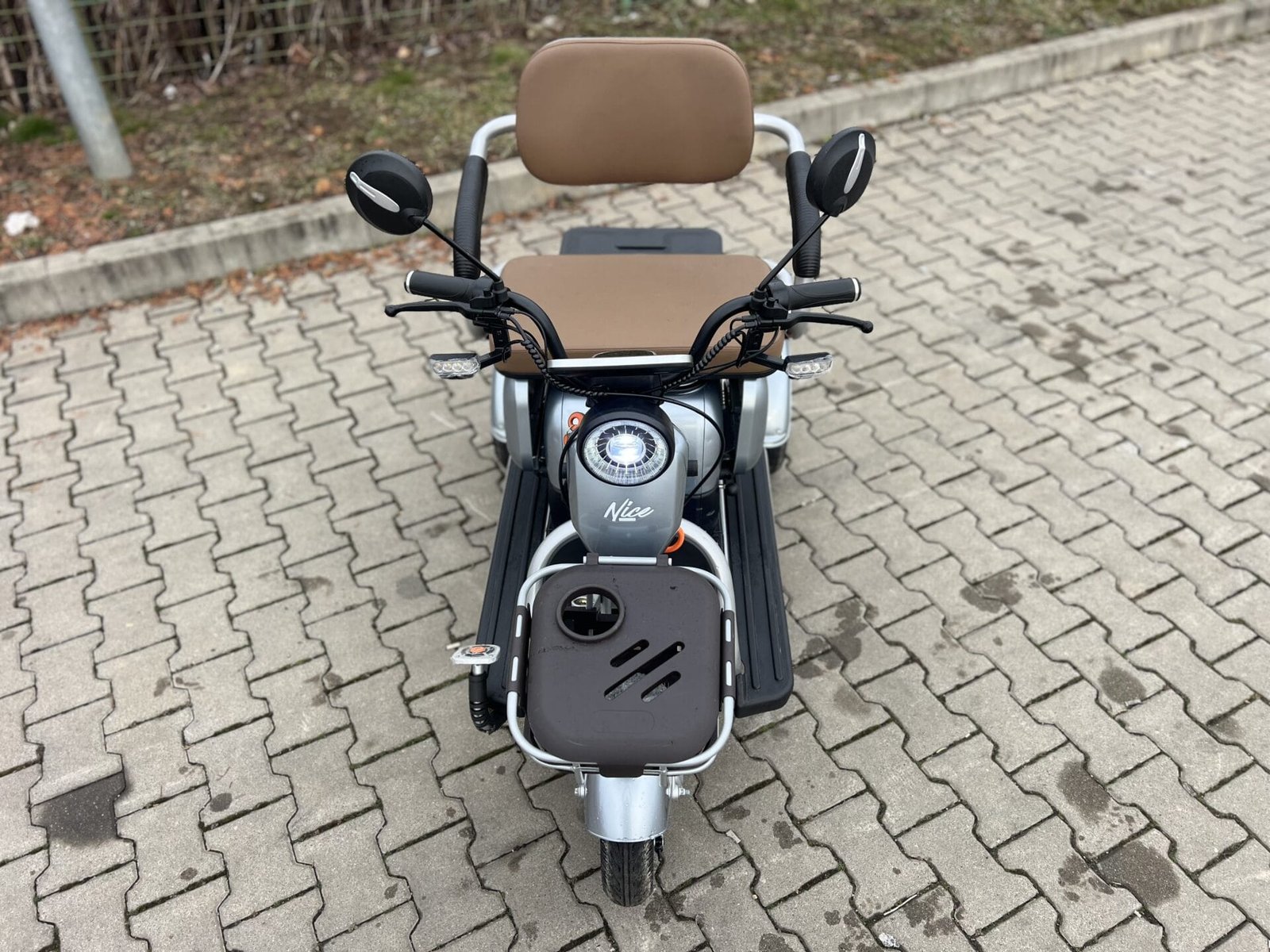 Triciclu electric 650W Thor SUPER XL gri fara permis 48V20Ah 25km/h TRANSPORT GRATUIT - imagine 2