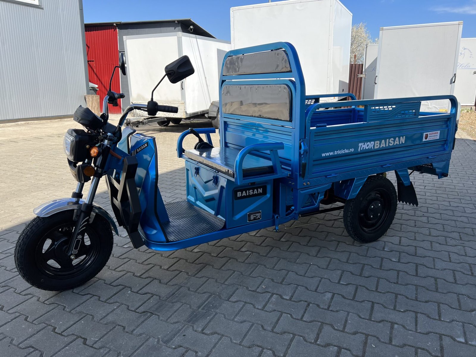 Triciclu electric 1800W Thor BAISAN fara permis 60V32Ah 25km/h TRANSPORT GRATUIT - imagine 5