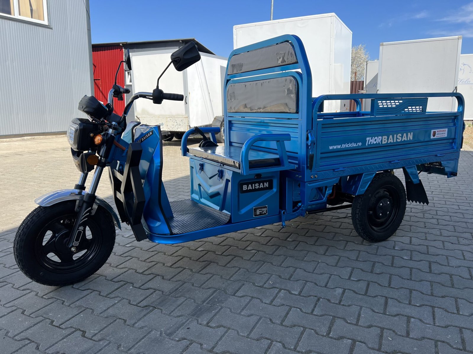 Triciclu electric 1800W Thor BAISAN fara permis 60V32Ah 25km/h TRANSPORT GRATUIT - imagine 6