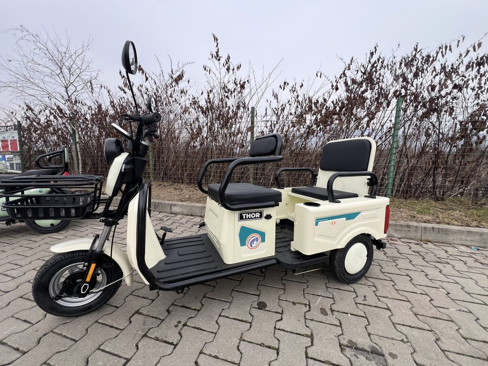 Triciclu electric 600W Thor SX LONG alb fara permis 48V20Ah 25km/h TRANSPORT GRATUIT - imagine 8