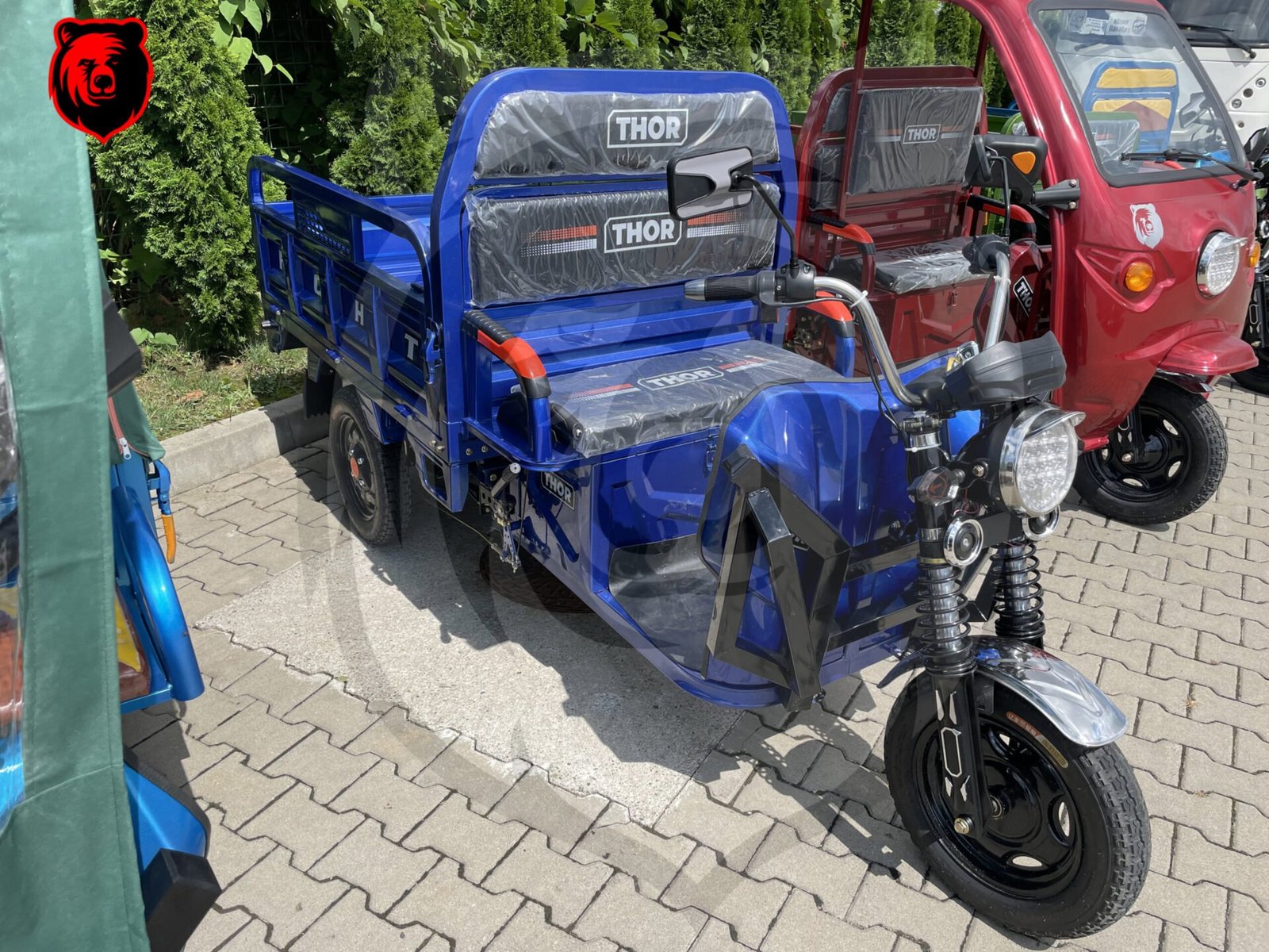 Triciclu electric 1000W Thor HOBBY fara permis 60V32Ah 25km/h TRANSPORT GRATUIT - imagine 15