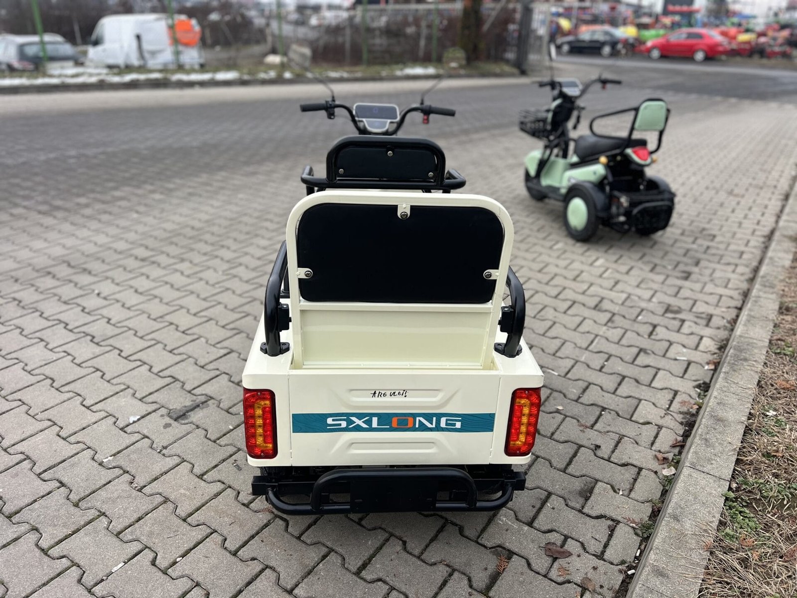 Triciclu electric 600W Thor SX LONG alb fara permis 48V20Ah 25km/h TRANSPORT GRATUIT - imagine 11