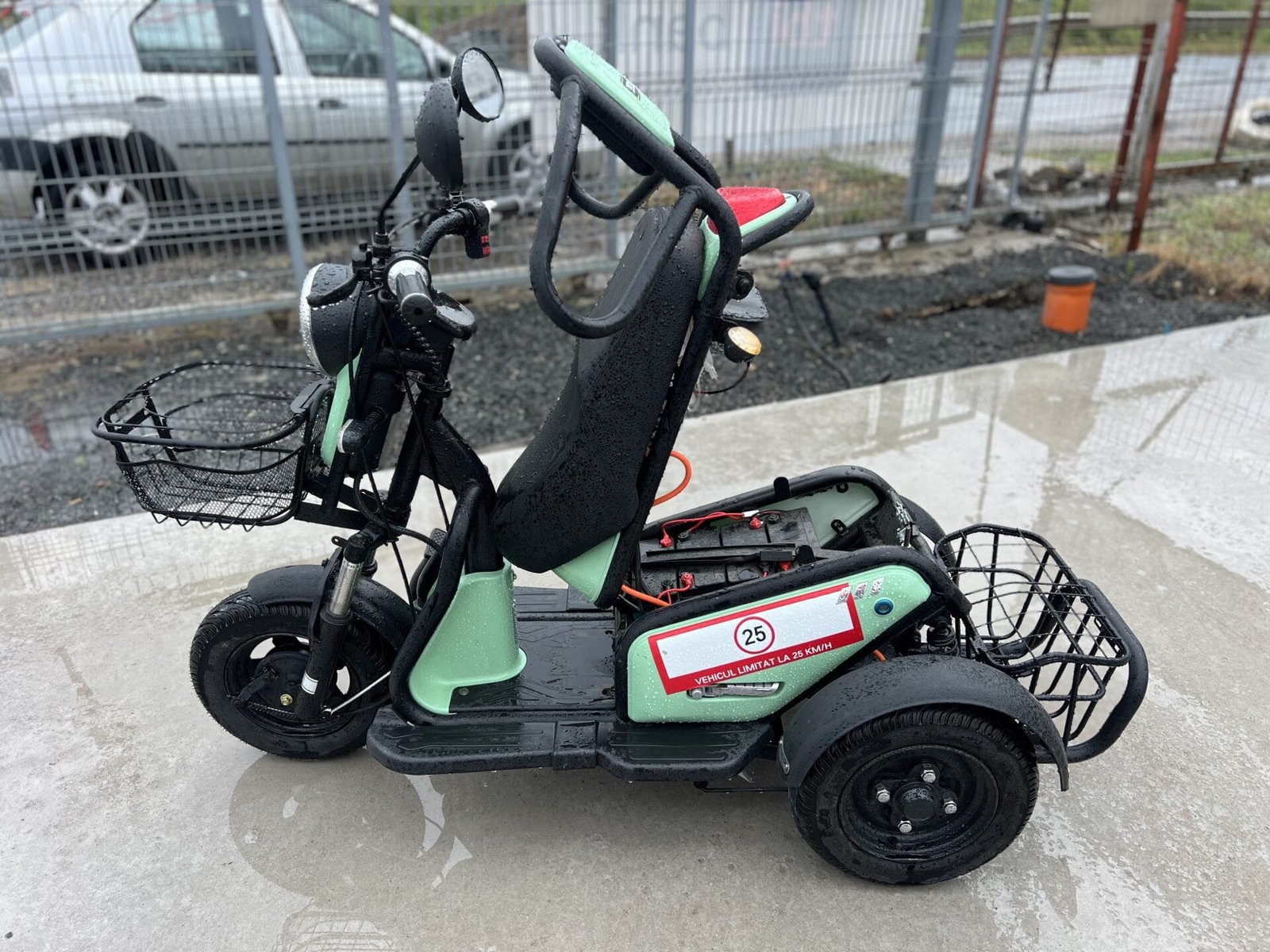 Triciclu electric 600W Thor TRIXY2 fara permis 48V20Ah 25km/h TRANSPORT GRATUIT - imagine 11