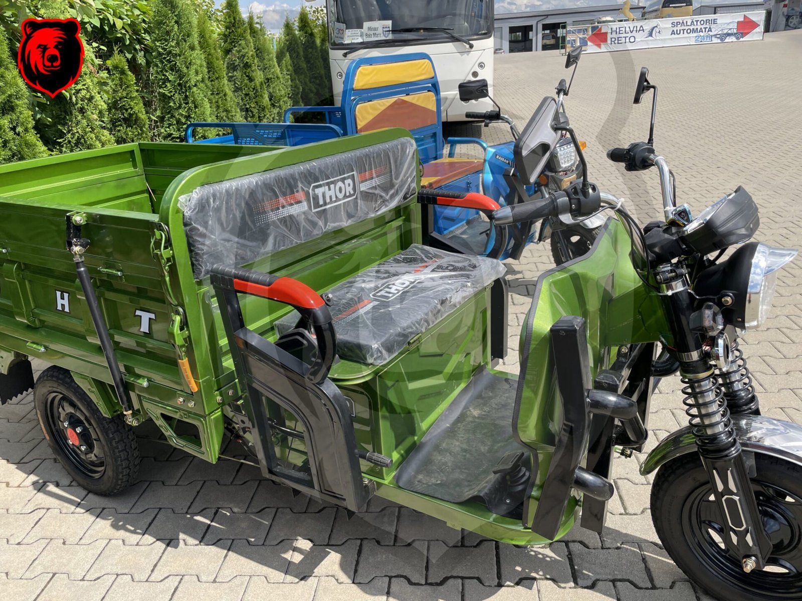 Triciclu electric 1000W Thor WORKER fara permis 60V32Ah 25km/h TRANSPORT GRATUIT - imagine 2