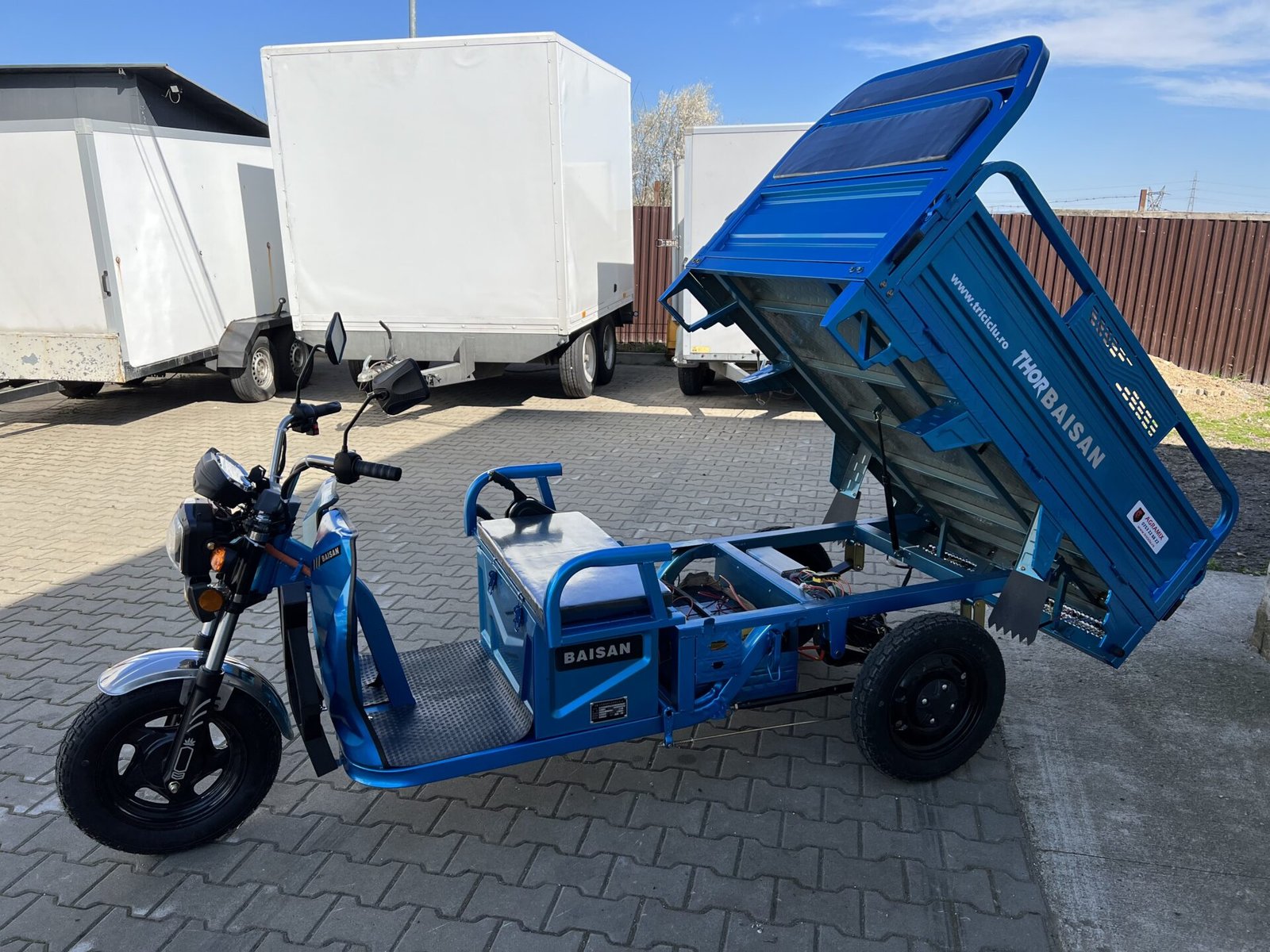 Triciclu electric 1800W Thor BAISAN fara permis 60V32Ah 25km/h TRANSPORT GRATUIT - imagine 12