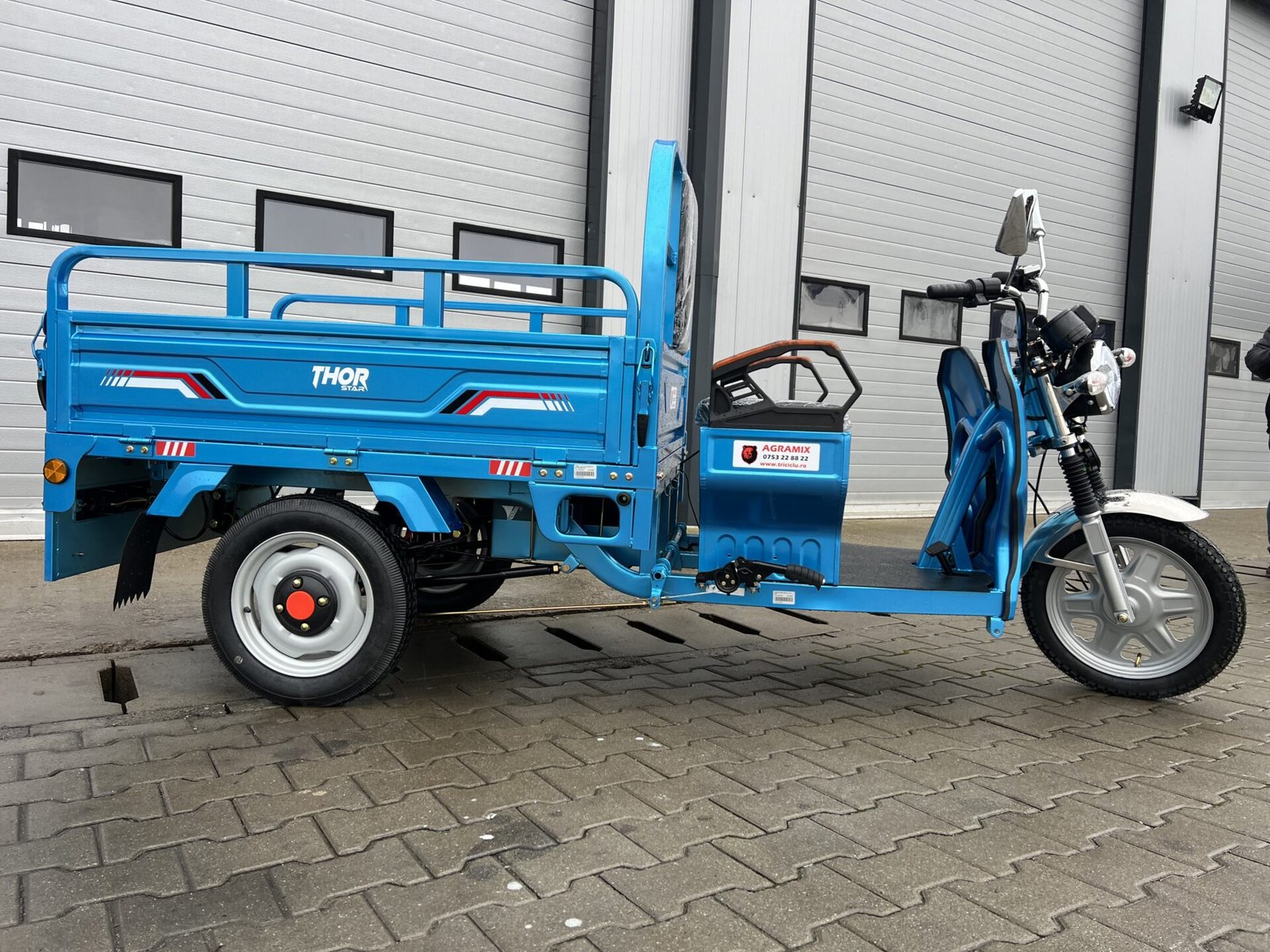 Triciclu electric 1200W Thor STAR albastru fara permis 60V45Ah 25km/h cu CIV inclus TRANSPORT GRATUIT - imagine 12