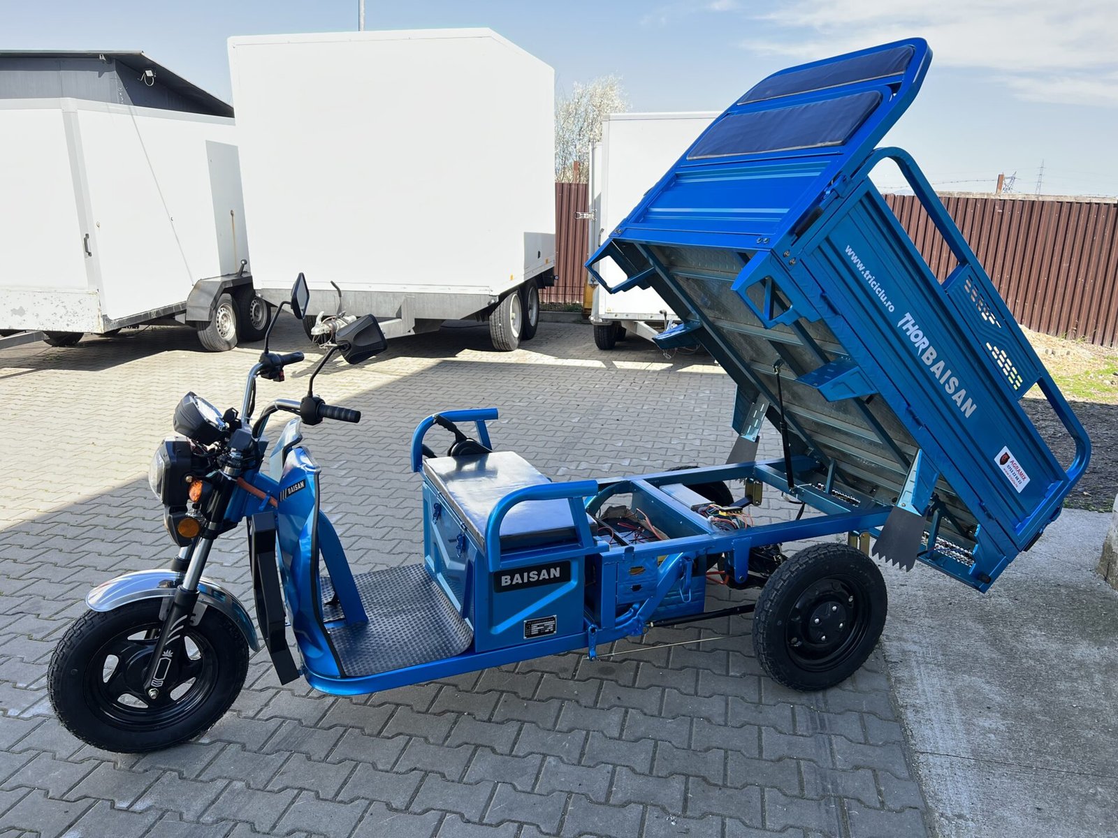 Triciclu electric 1800W Thor BAISAN fara permis 60V32Ah 25km/h TRANSPORT GRATUIT - imagine 13