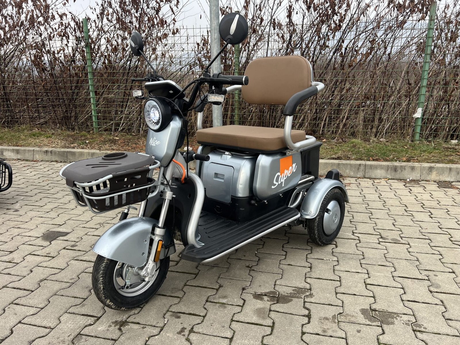 Triciclu electric 650W Thor SUPER XL gri fara permis 48V20Ah 25km/h TRANSPORT GRATUIT - imagine 15