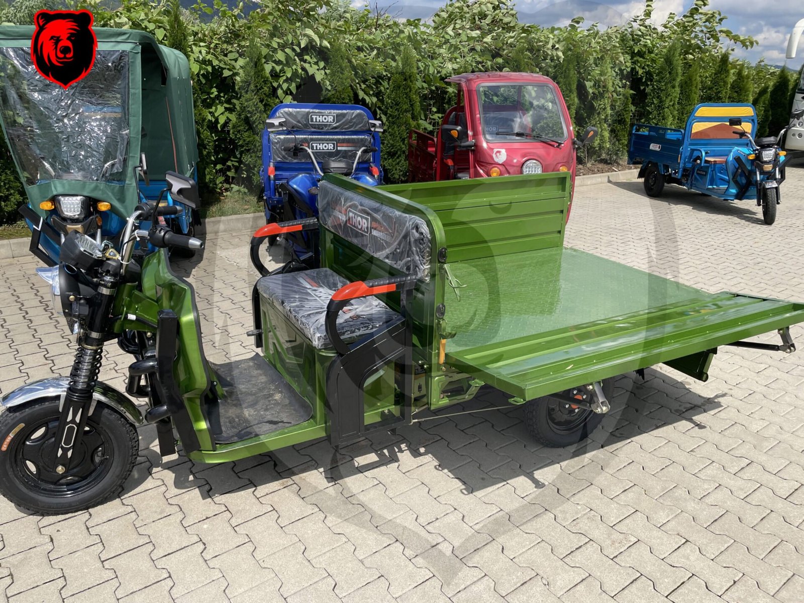 Triciclu electric 1000W Thor WORKER fara permis 60V32Ah 25km/h TRANSPORT GRATUIT - imagine 5