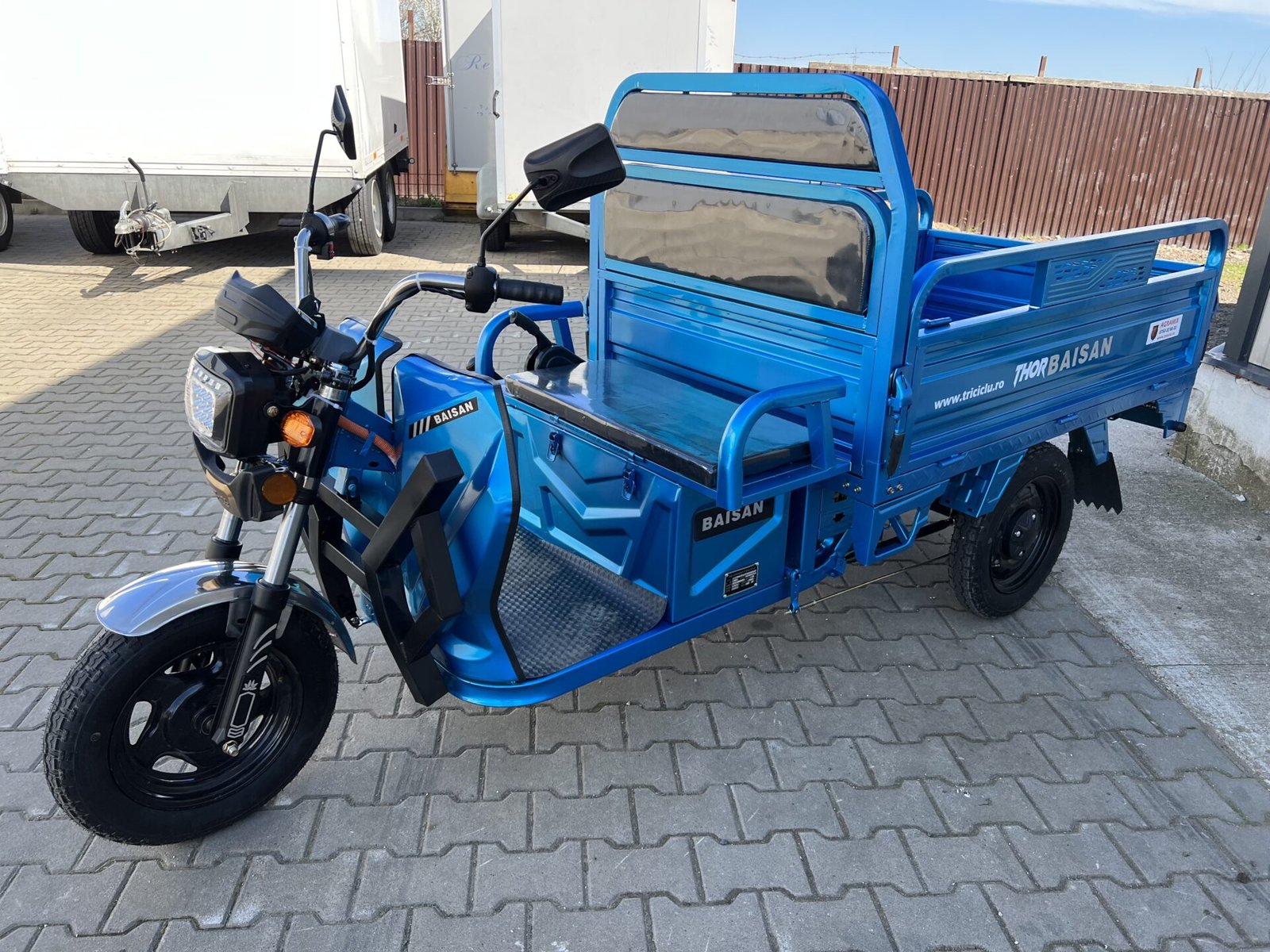 Triciclu electric 1800W Thor BAISAN fara permis 60V32Ah 25km/h TRANSPORT GRATUIT - imagine 16