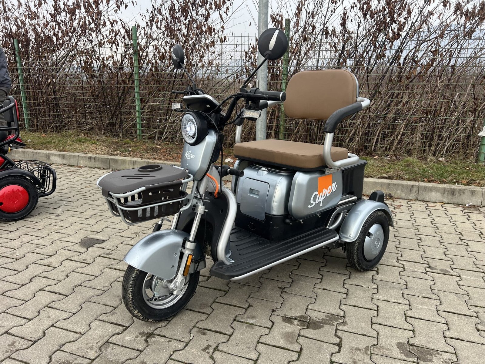 Triciclu electric 650W Thor SUPER XL gri fara permis 48V20Ah 25km/h TRANSPORT GRATUIT - imagine 16