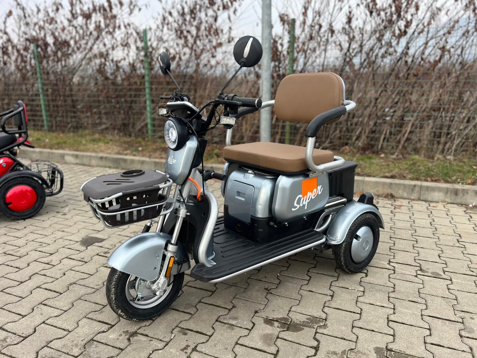 Triciclu electric 650W Thor SUPER XL gri fara permis 48V20Ah 25km/h TRANSPORT GRATUIT - imagine 17