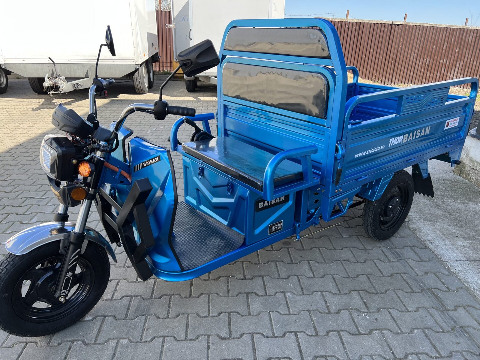 Triciclu electric 1800W Thor BAISAN fara permis 60V32Ah 25km/h TRANSPORT GRATUIT - imagine 17