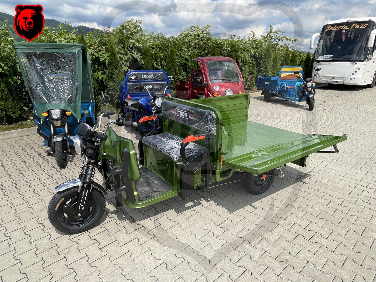 Triciclu electric 1000W Thor WORKER fara permis 60V32Ah 25km/h TRANSPORT GRATUIT - imagine 7
