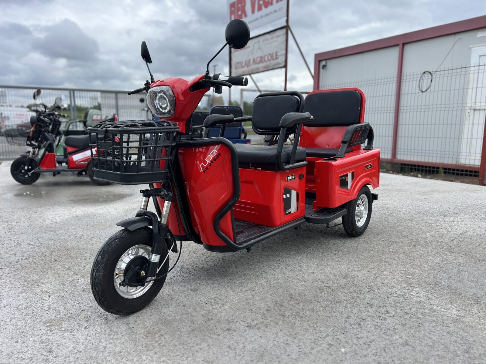 Triciclu electric 600W Thor SX LONG2 rosu fara permis 48V20Ah 25km/h TRANSPORT GRATUIT - imagine 17