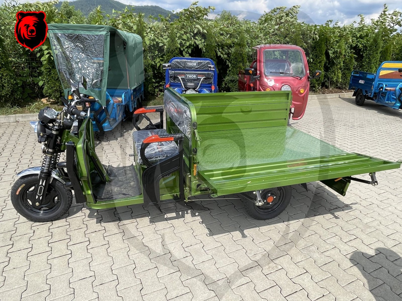 Triciclu electric 1000W Thor WORKER fara permis 60V32Ah 25km/h TRANSPORT GRATUIT - imagine 8