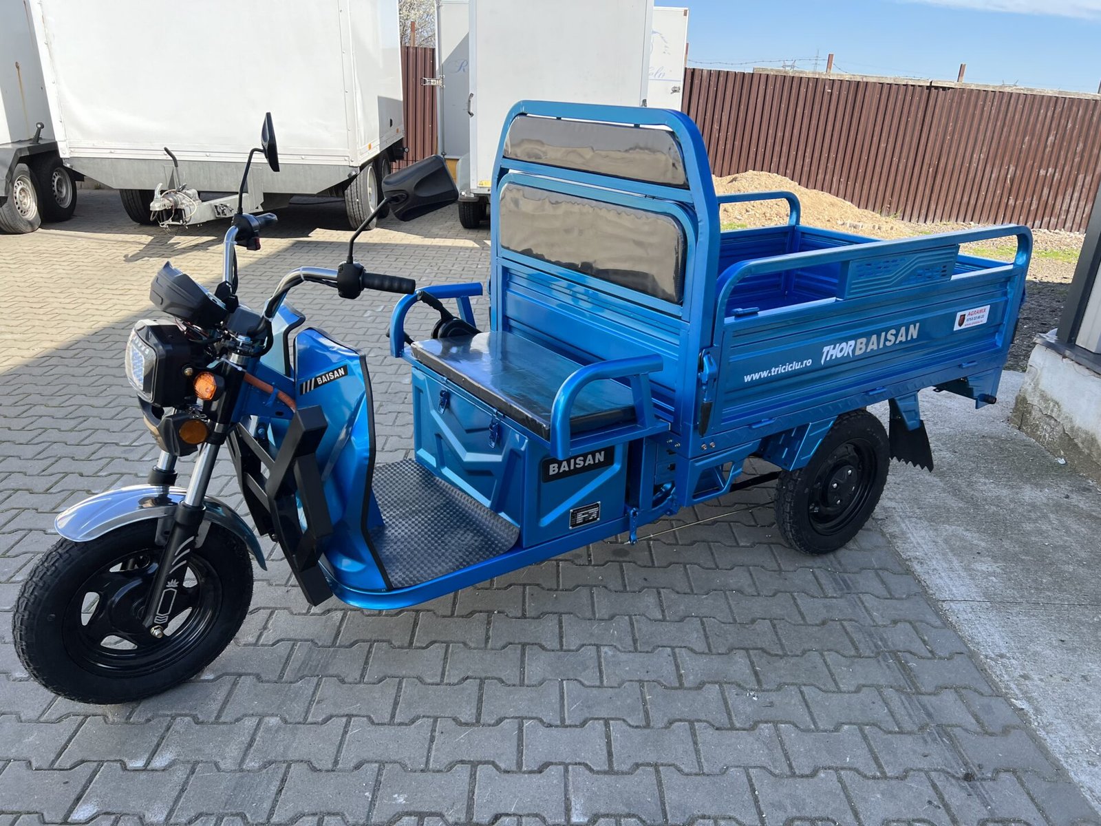 Triciclu electric 1800W Thor BAISAN fara permis 60V32Ah 25km/h TRANSPORT GRATUIT - imagine 20