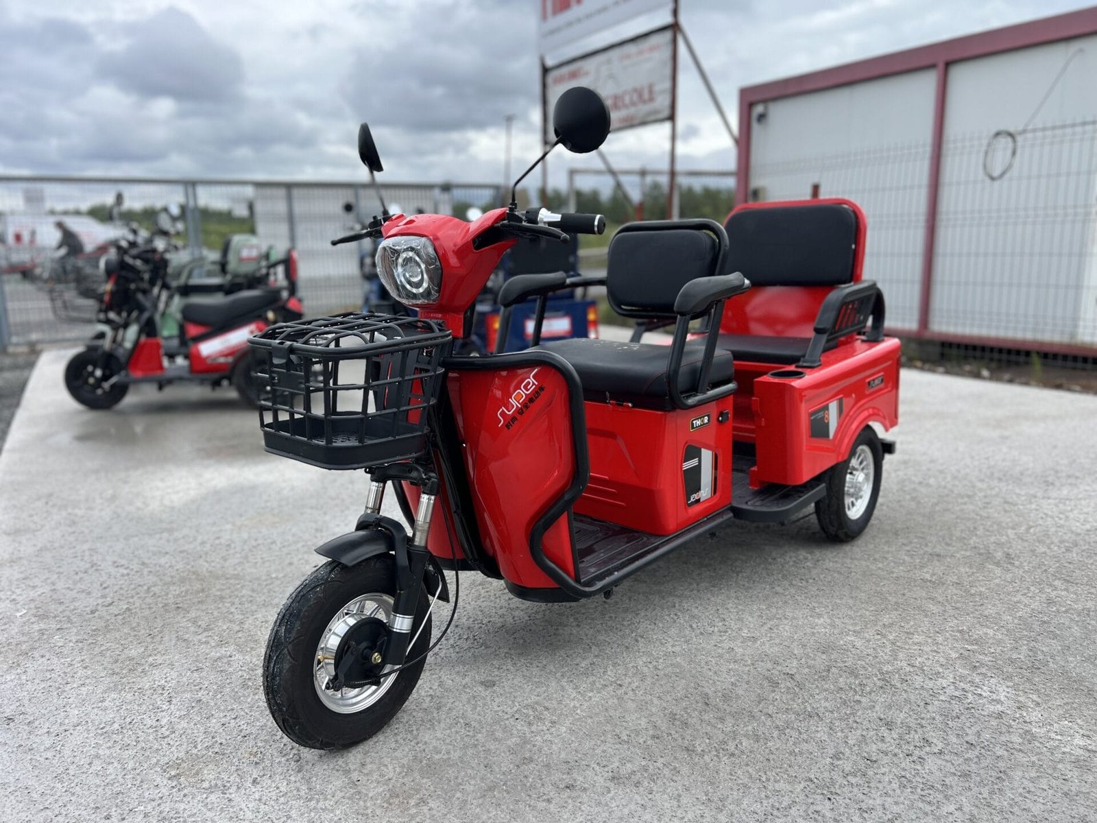 Triciclu electric 600W Thor SX LONG2 rosu fara permis 48V20Ah 25km/h TRANSPORT GRATUIT - imagine 19