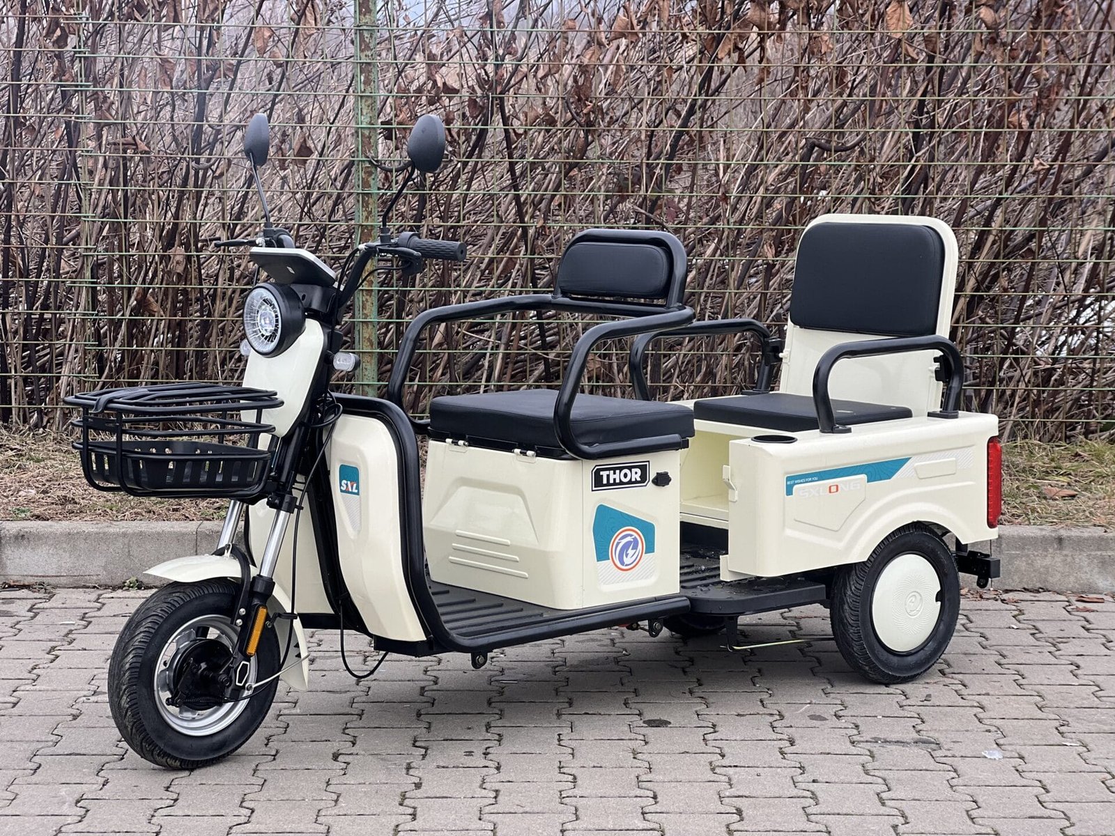 Triciclu electric 600W Thor SX LONG alb fara permis 48V20Ah 25km/h TRANSPORT GRATUIT - imagine 21