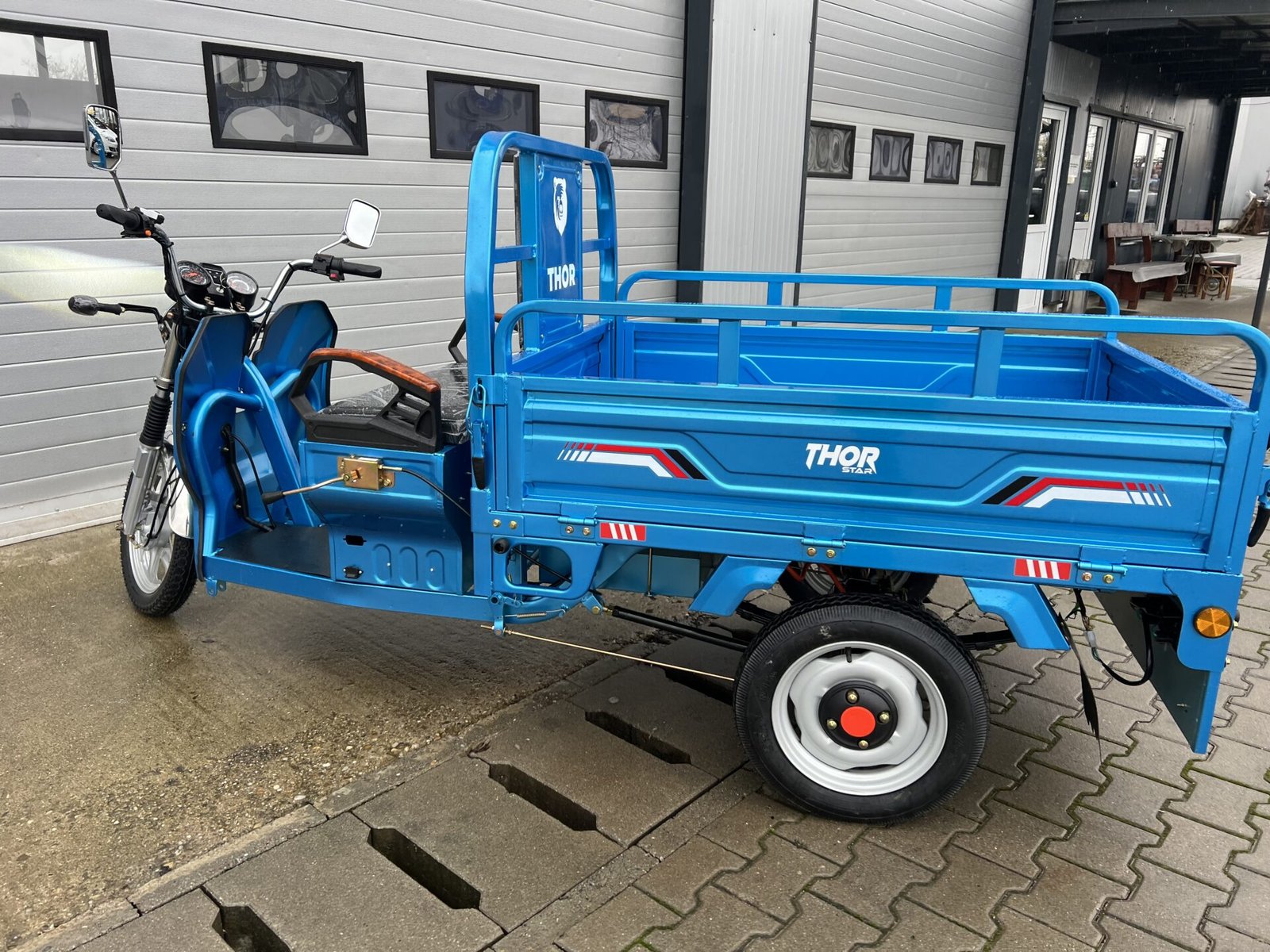 Triciclu electric 1200W Thor STAR albastru fara permis 60V45Ah 25km/h cu CIV inclus TRANSPORT GRATUIT - imagine 17
