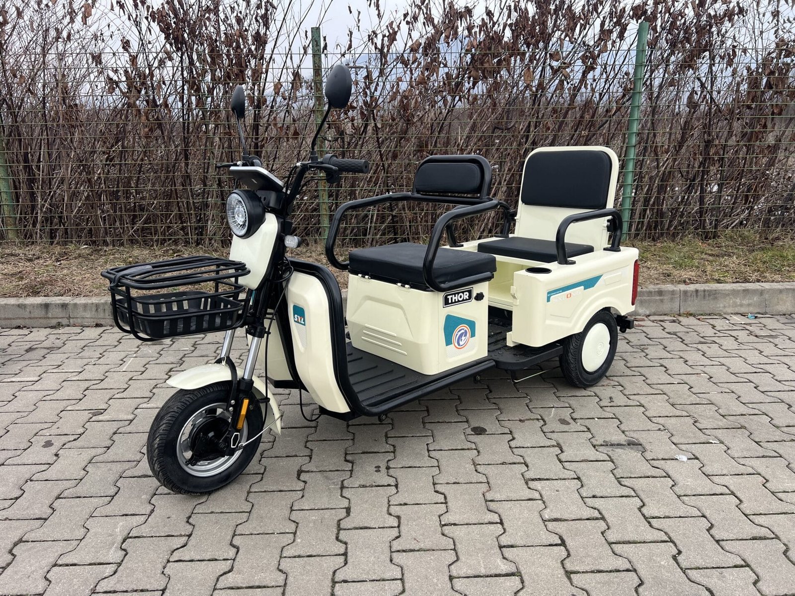 Triciclu electric 600W Thor SX LONG alb fara permis 48V20Ah 25km/h TRANSPORT GRATUIT - imagine 22