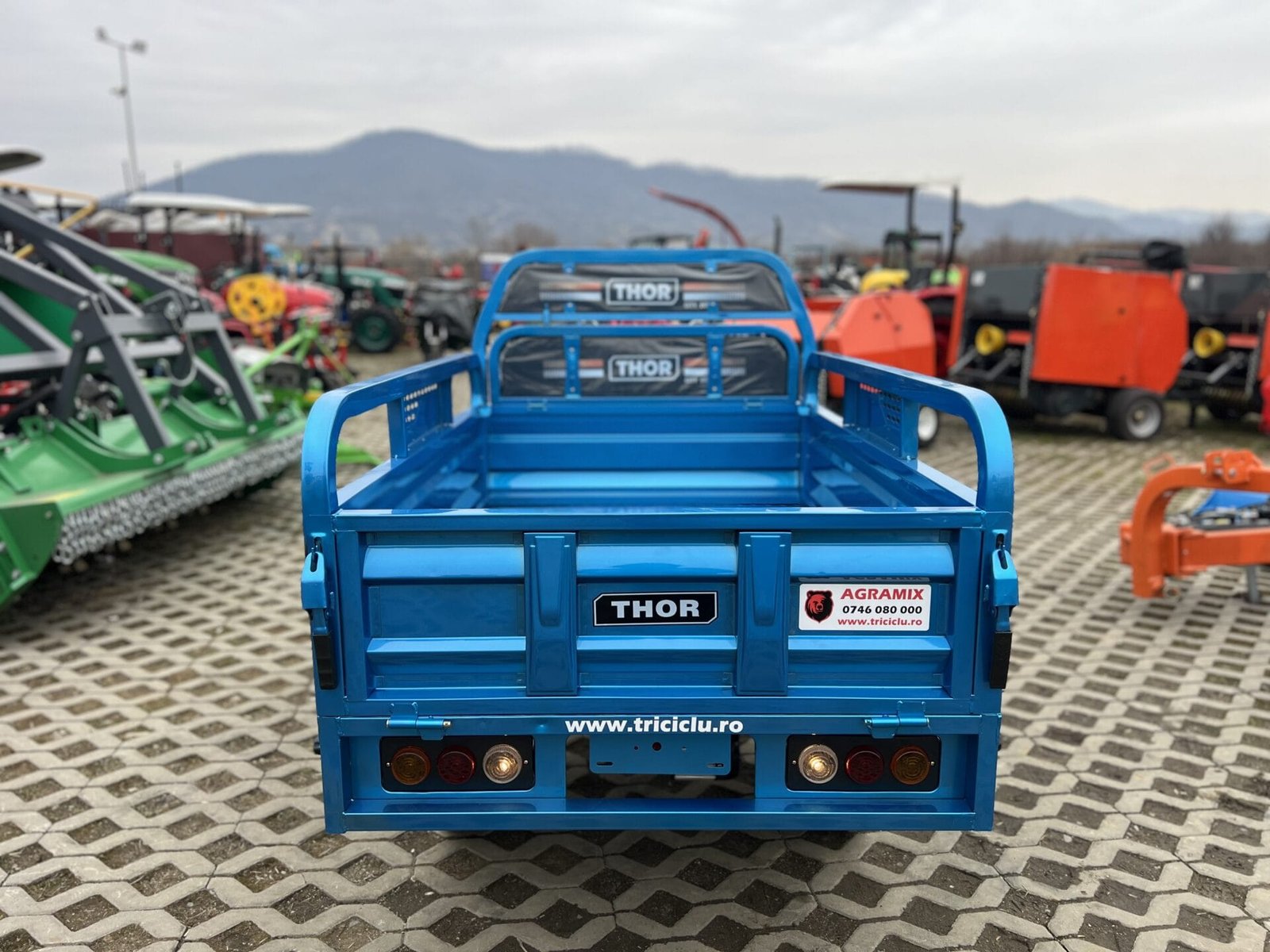 Triciclu electric 1000W Thor CITY ECO2 albastru fara permis 60V20Ah 25km/h TRANSPORT GRATUIT - imagine 17
