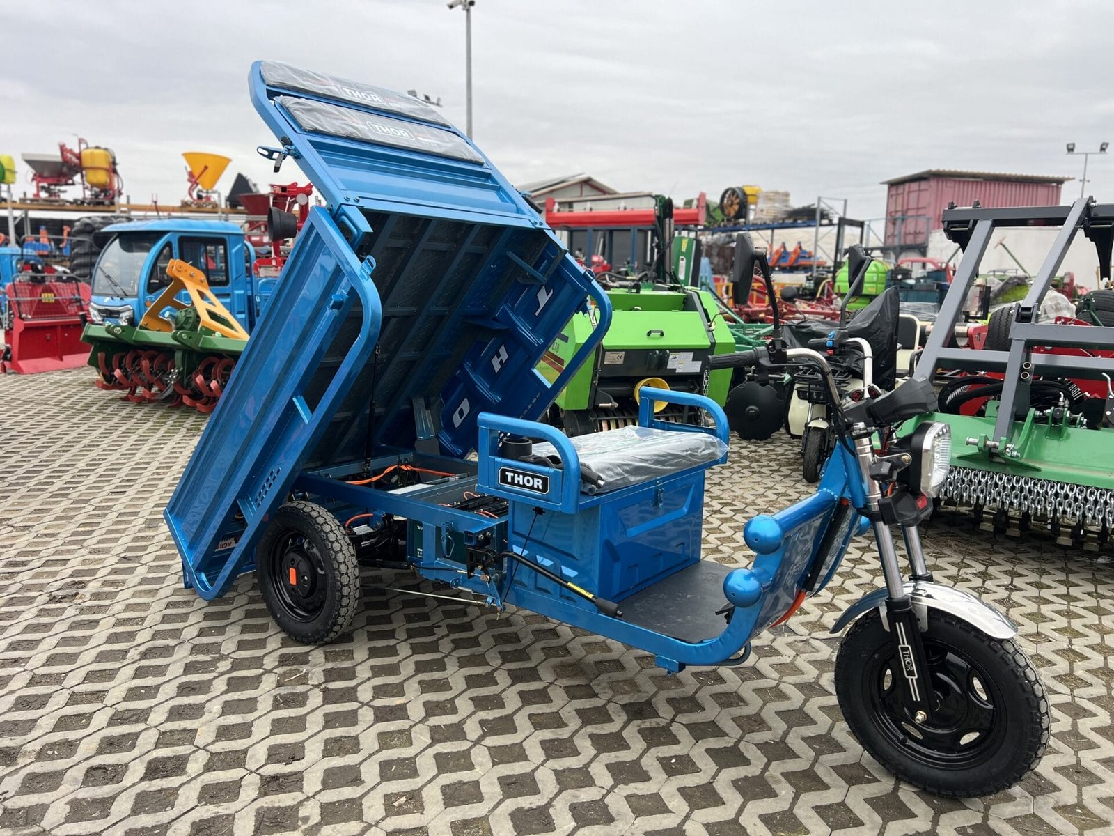 Triciclu electric 1000W Thor CITY ECO2 albastru fara permis 60V20Ah 25km/h TRANSPORT GRATUIT - imagine 20